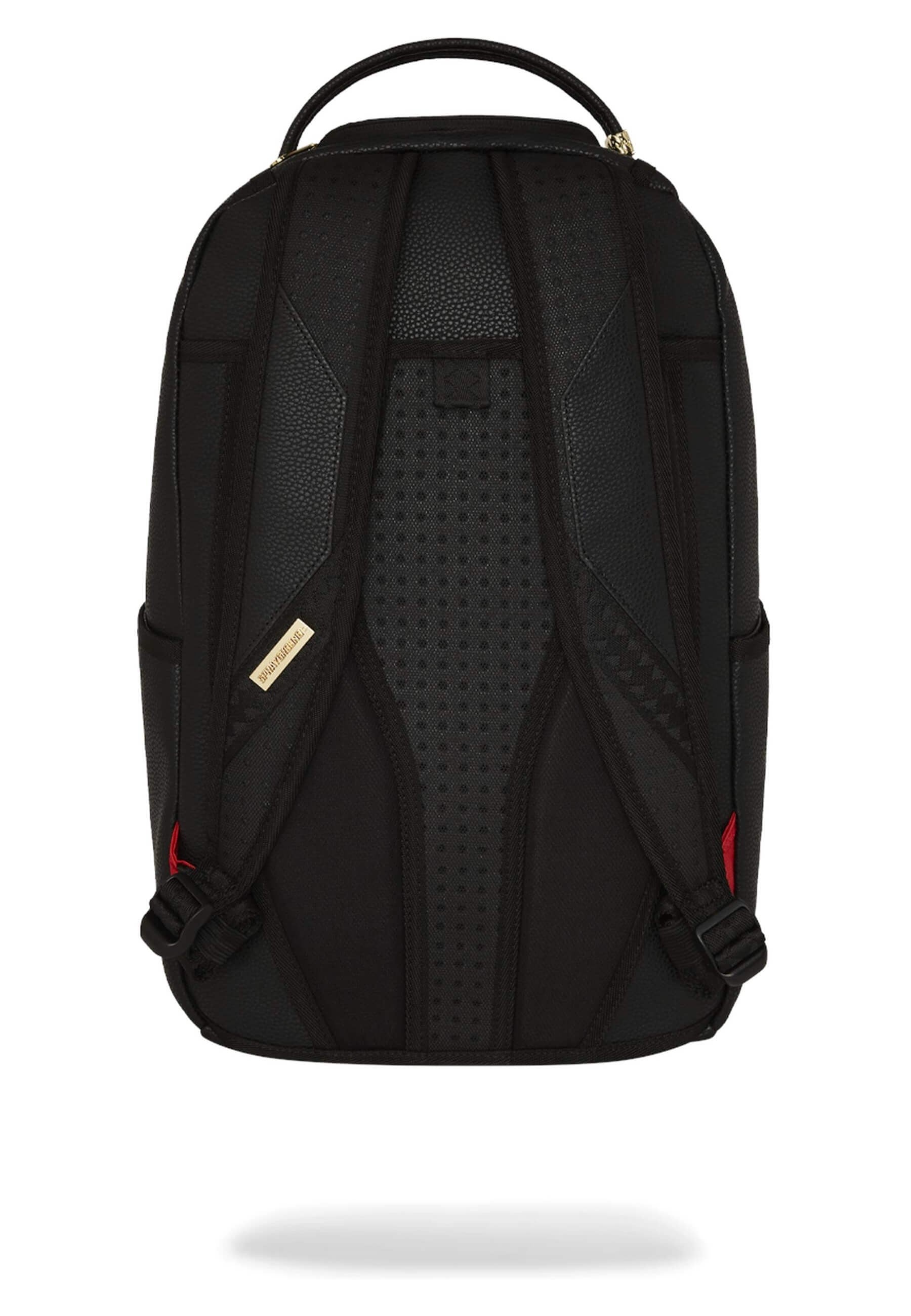 MOCHILA SPRAYGROUND NEGRA SHARK CENTRAL GOLD DLXSV PACKPACK