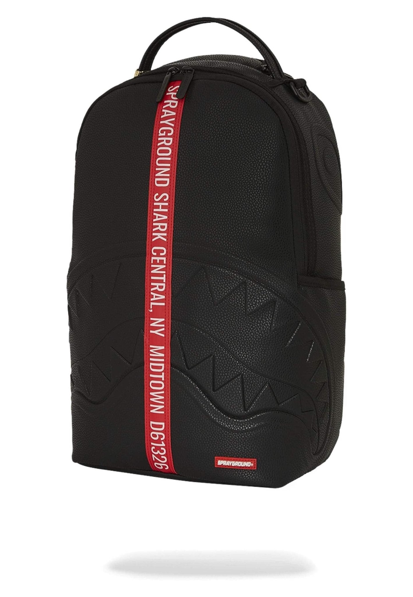 MOCHILA SPRAYGROUND NEGRA SHARK CENTRAL NEXT STOP ZIP DLXSV BACKPACK - AREA ZERO