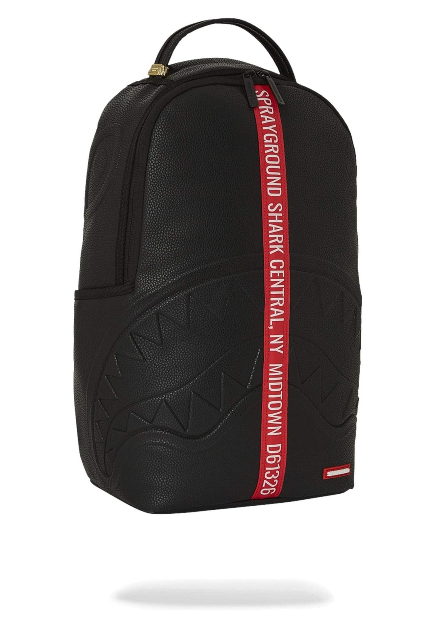 MOCHILA SPRAYGROUND NEGRA SHARK CENTRAL NEXT STOP ZIP DLXSV BACKPACK - AREA ZERO