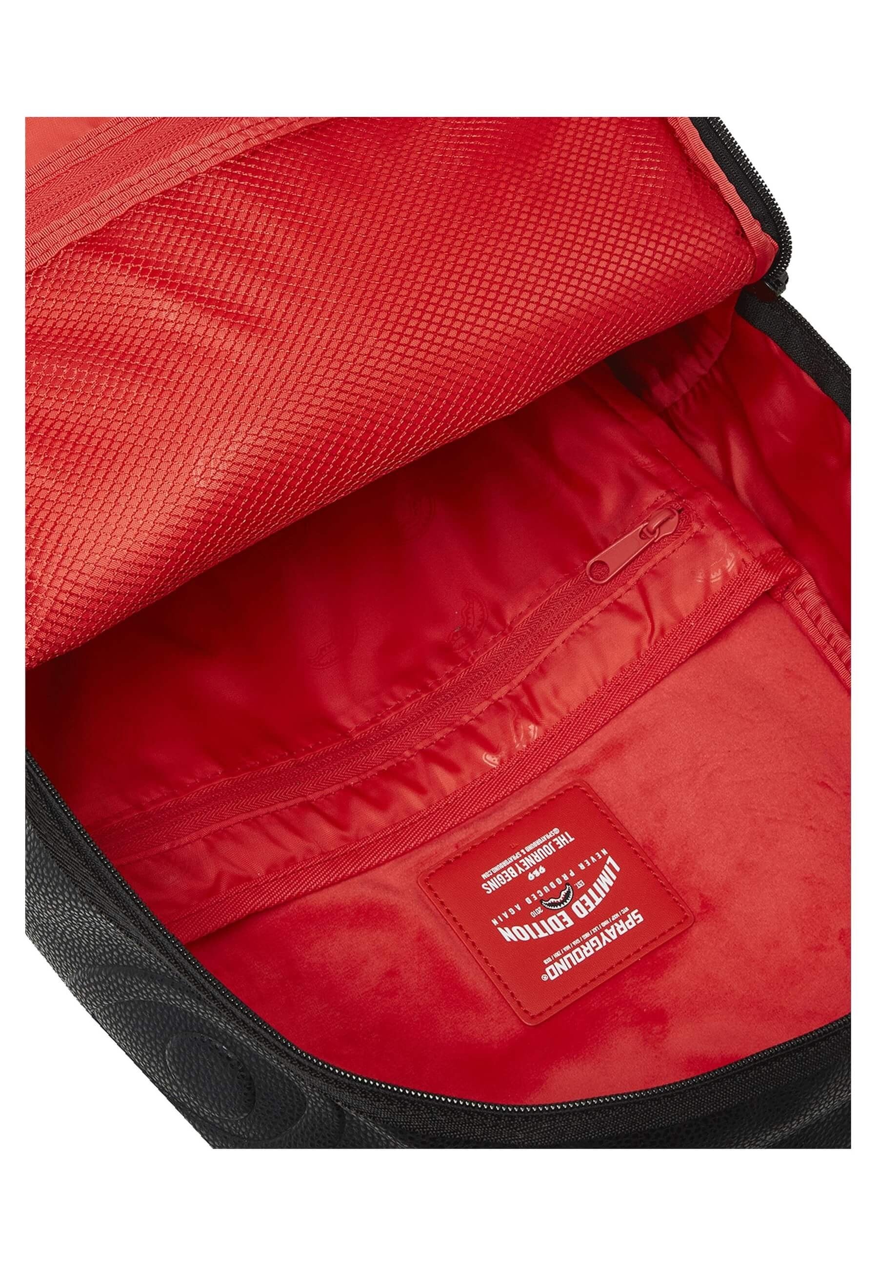 MOCHILA SPRAYGROUND NEGRA SHARK CENTRAL NEXT STOP ZIP DLXSV BACKPACK