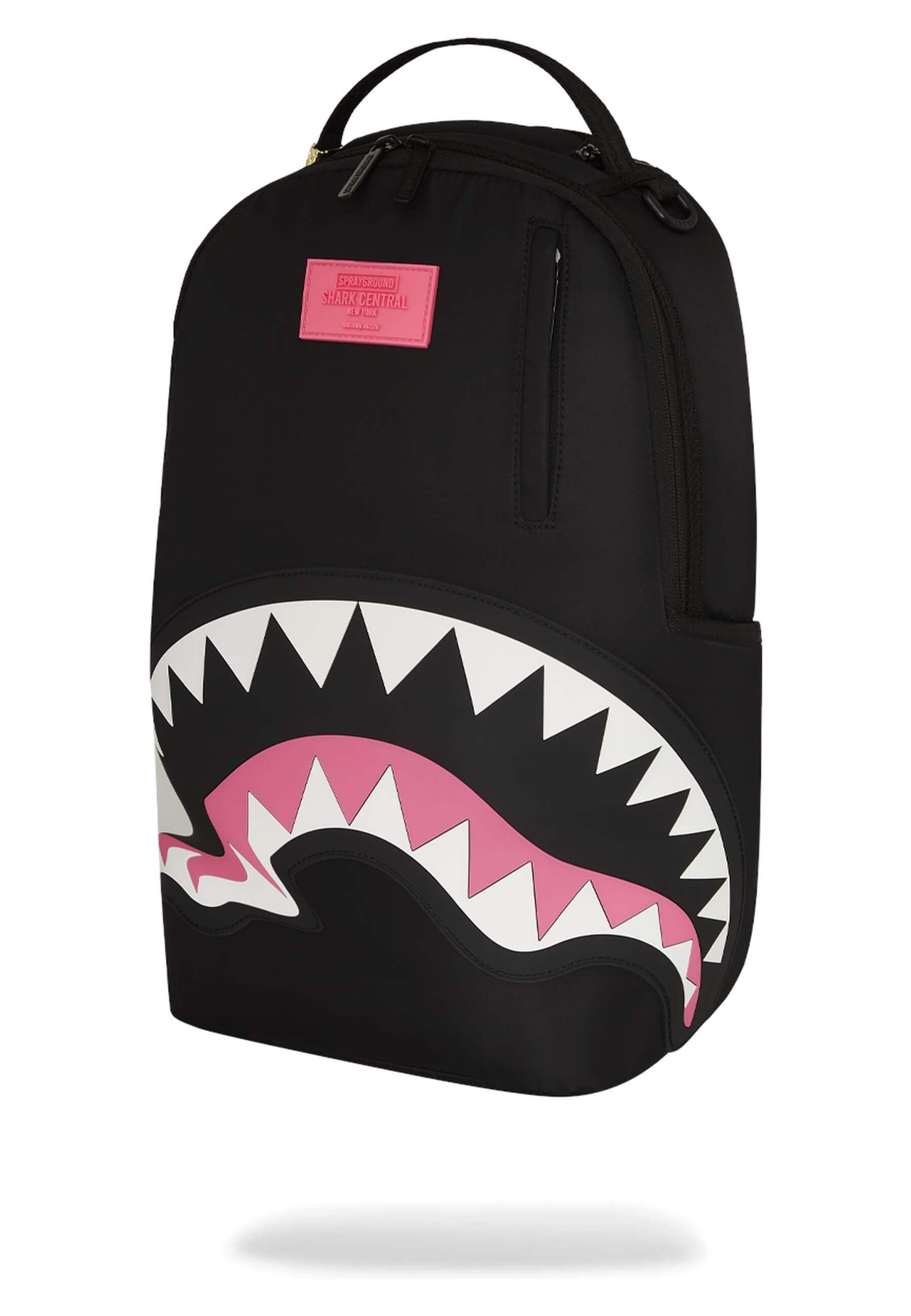 MOCHILA SPRAYGROUND NEGRA SHARK CENTRAL NYLON BLACK PINK
