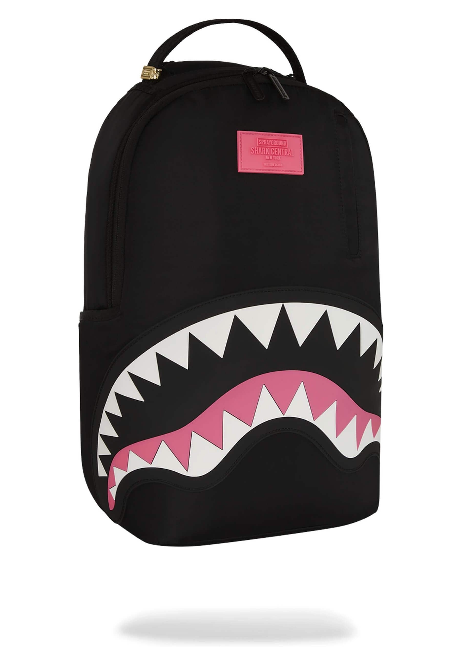 MOCHILA SPRAYGROUND NEGRA SHARK CENTRAL NYLON BLACK PINK