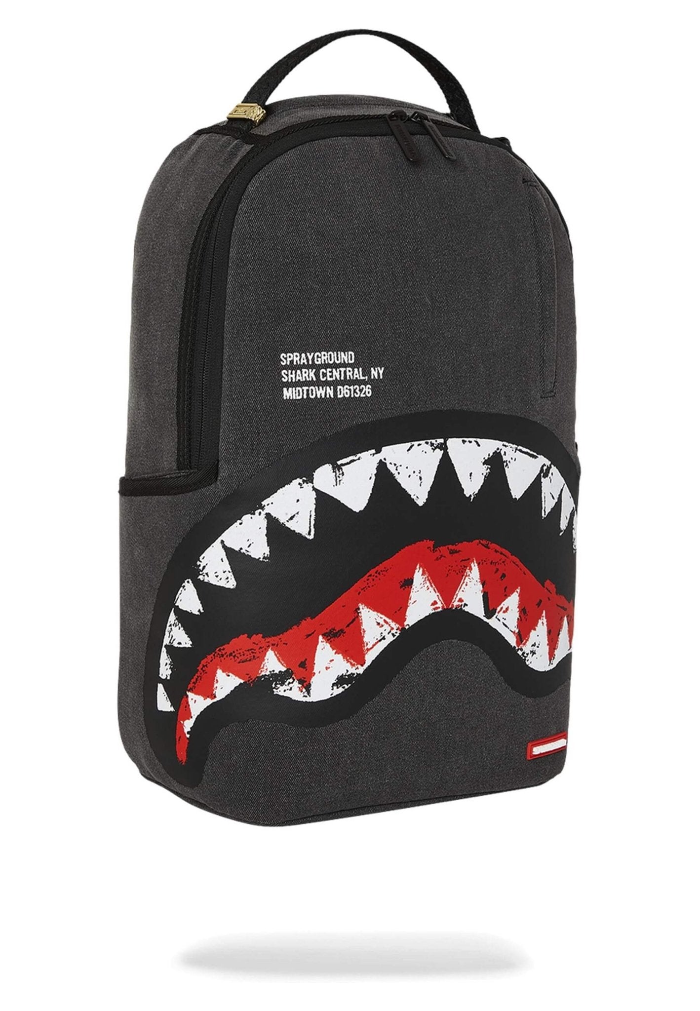 MOCHILA SPRAYGROUND NEGRA SHARK CENTRAL PAINTED DLXS BACKPACK - AREA ZERO