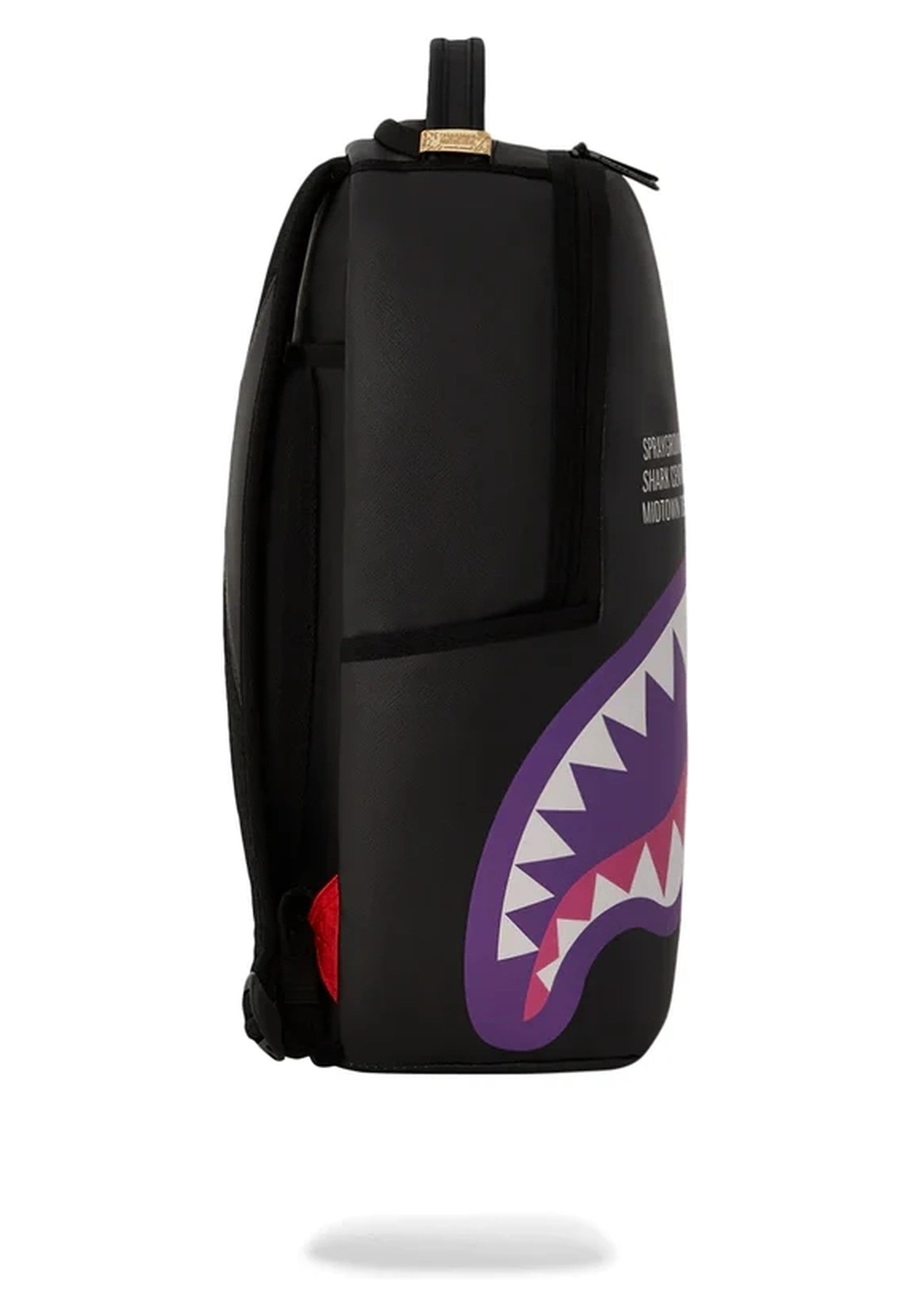 MOCHILA SPRAYGROUND NEGRA SHARK CENTRAL PURPLE PACKPACK