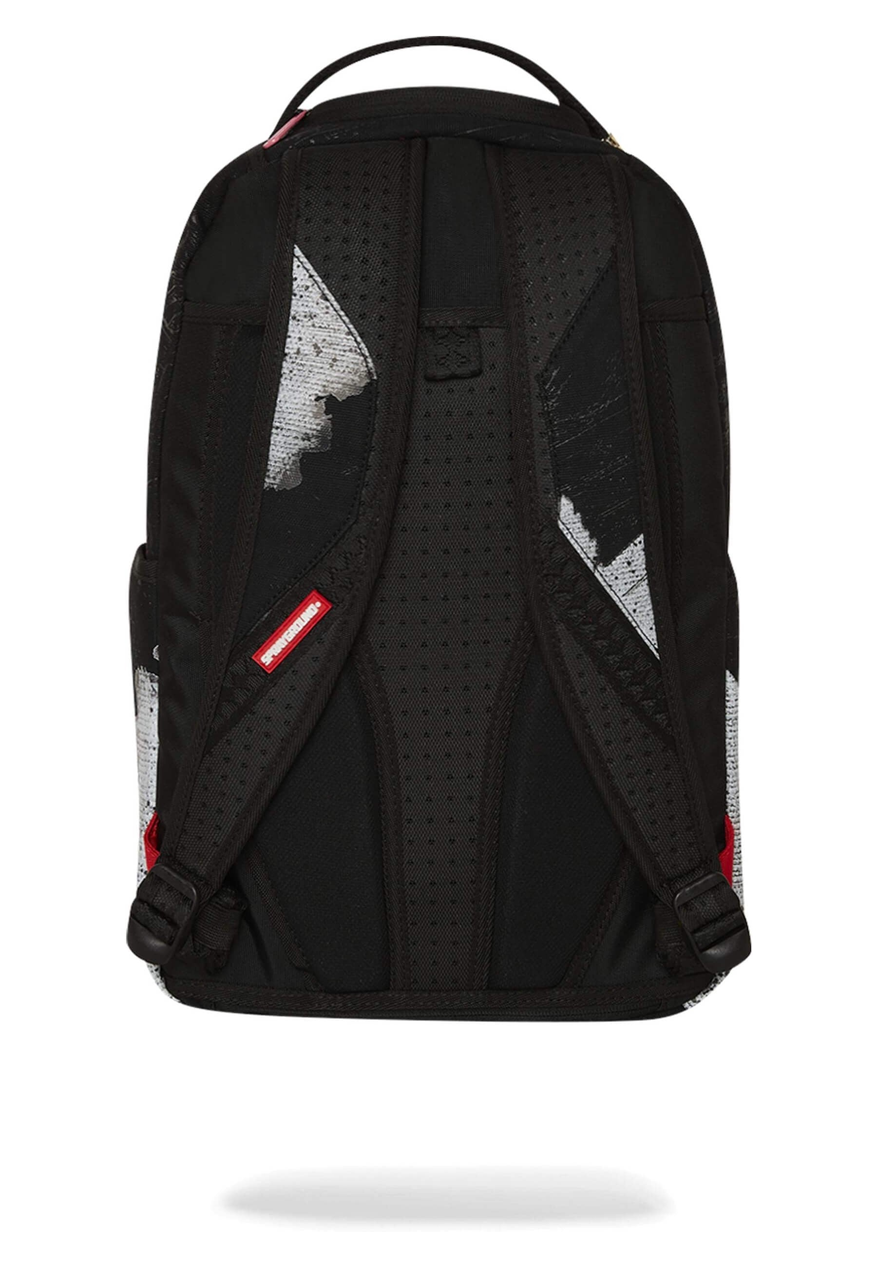MOCHILA SPRAYGROUND NEGRA SHARK CENTRAL SORBET HAND PAINTED DLX COTTON BACKPA