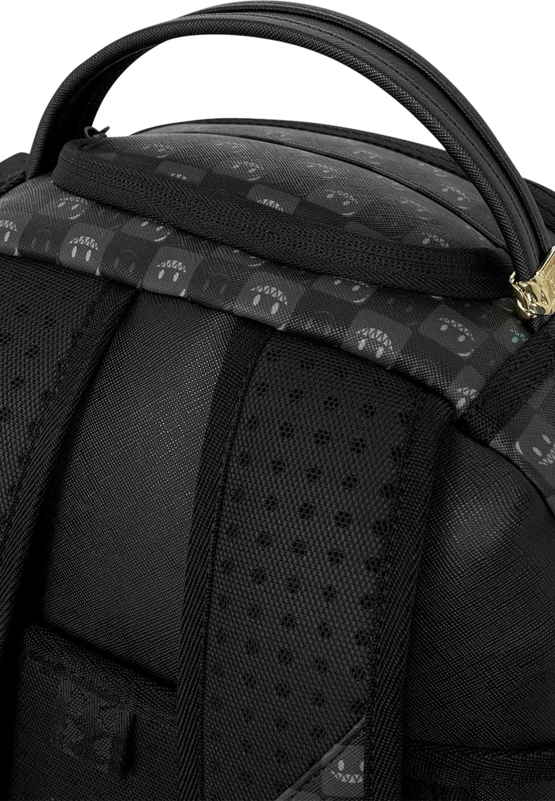 MOCHILA SPRAYGROUND NEGRA SHARK IN PARIS WTF BUBBLY BLACK CHECK BACKPACK