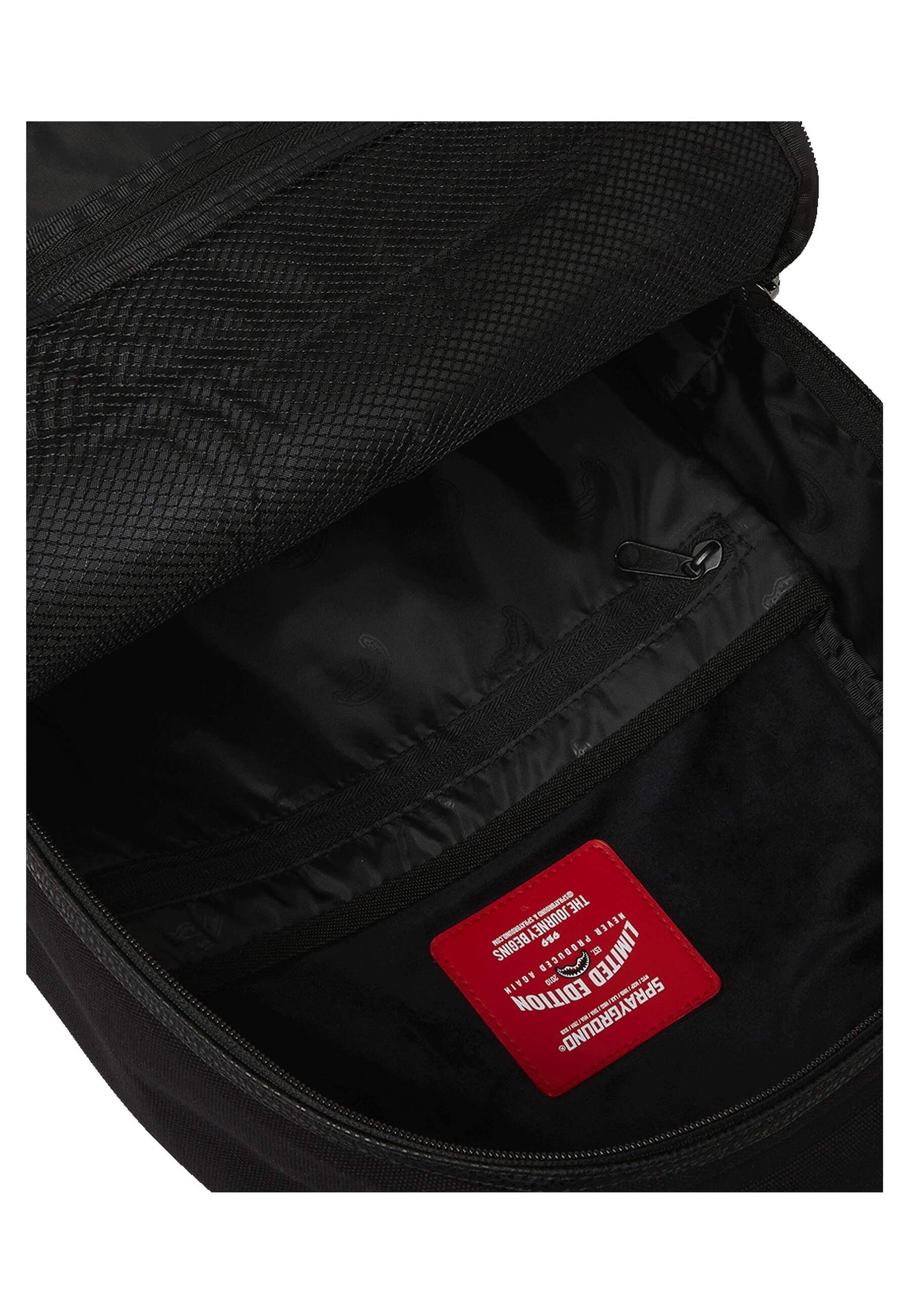 MOCHILA SPRAYGROUND NEGRA SHARK POCKET CANAVAS BACKPACK