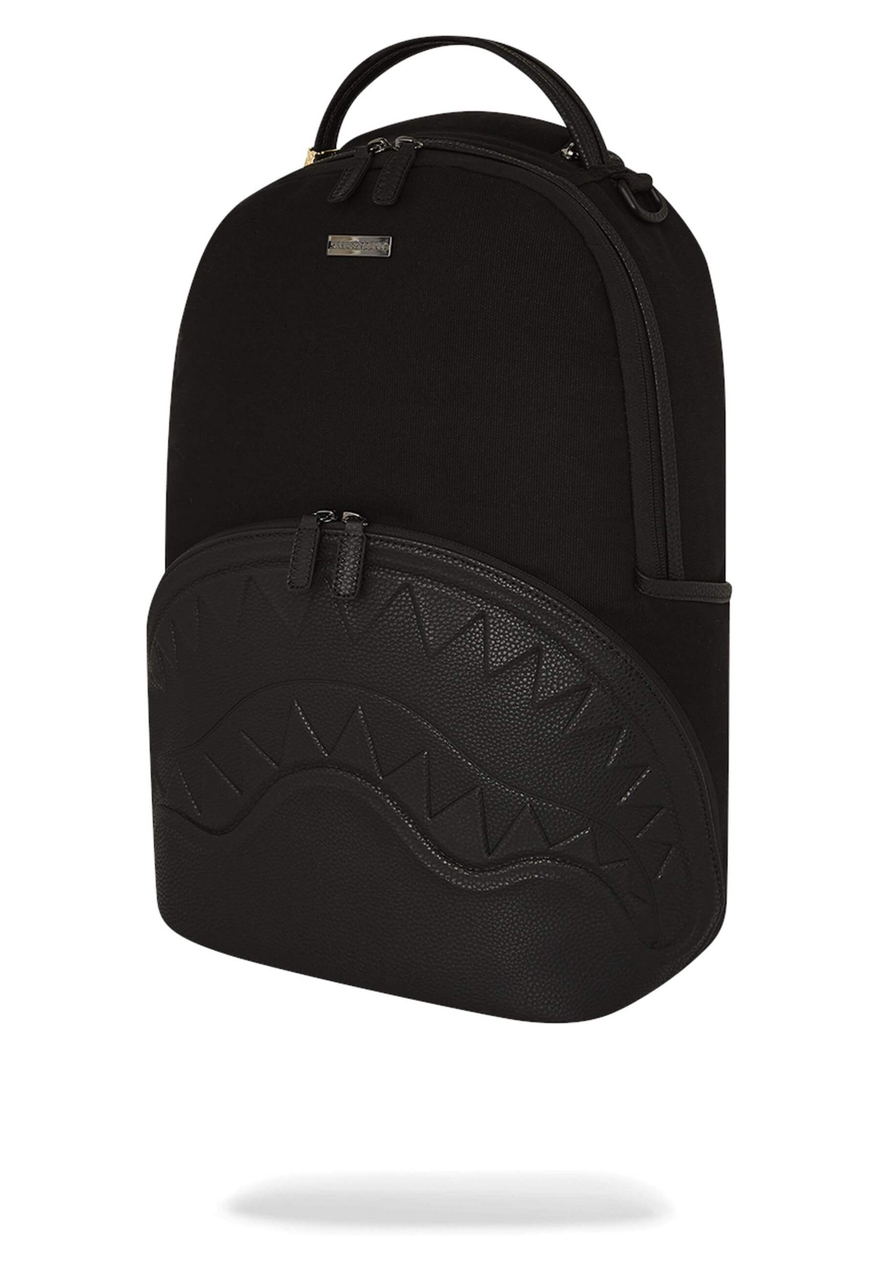 MOCHILA SPRAYGROUND NEGRA SHARK POCKET CANAVAS BACKPACK
