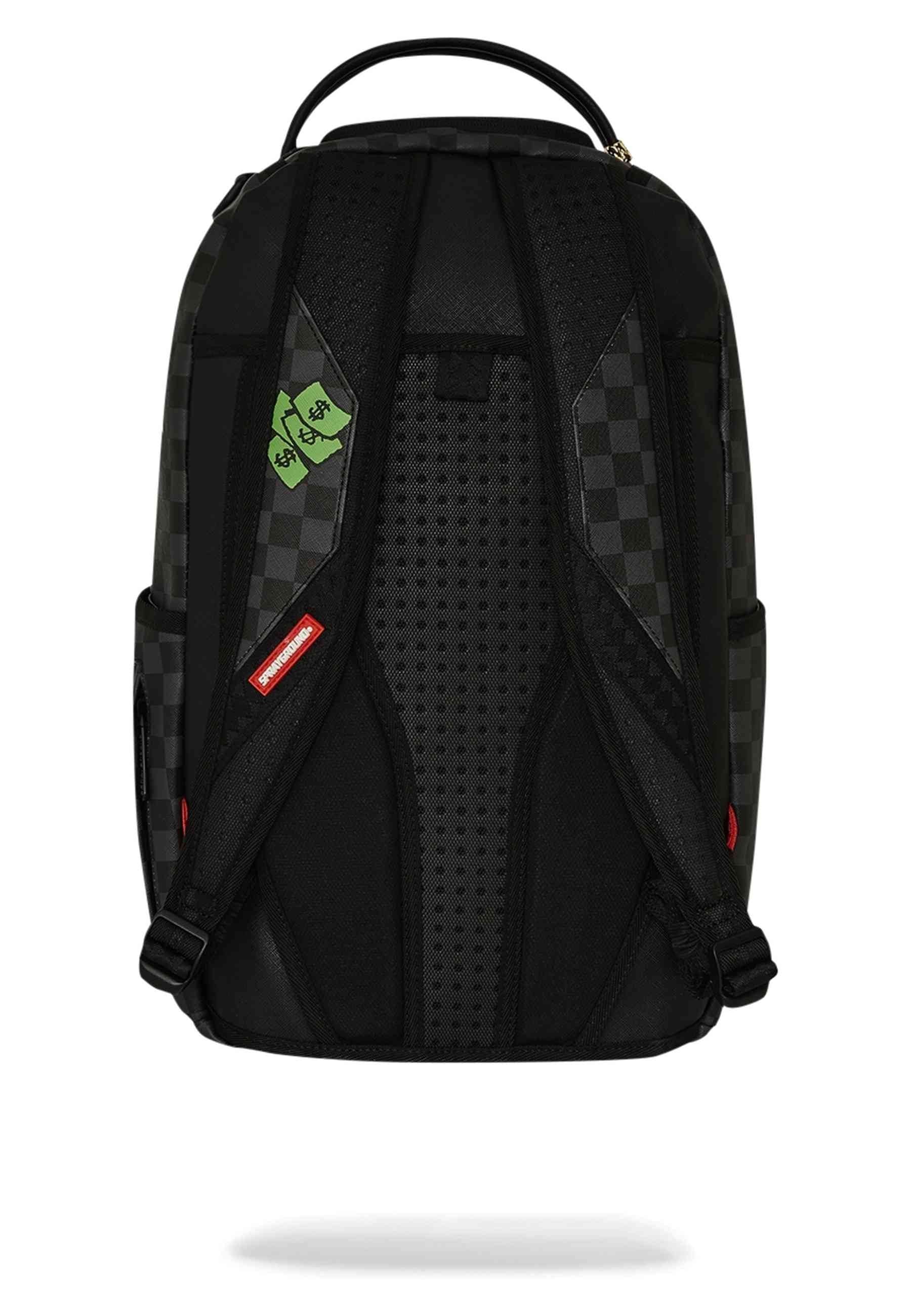 MOCHILA SPRAYGROUND NEGRA SNOOPY TOP SHARK MONEY DLXSV