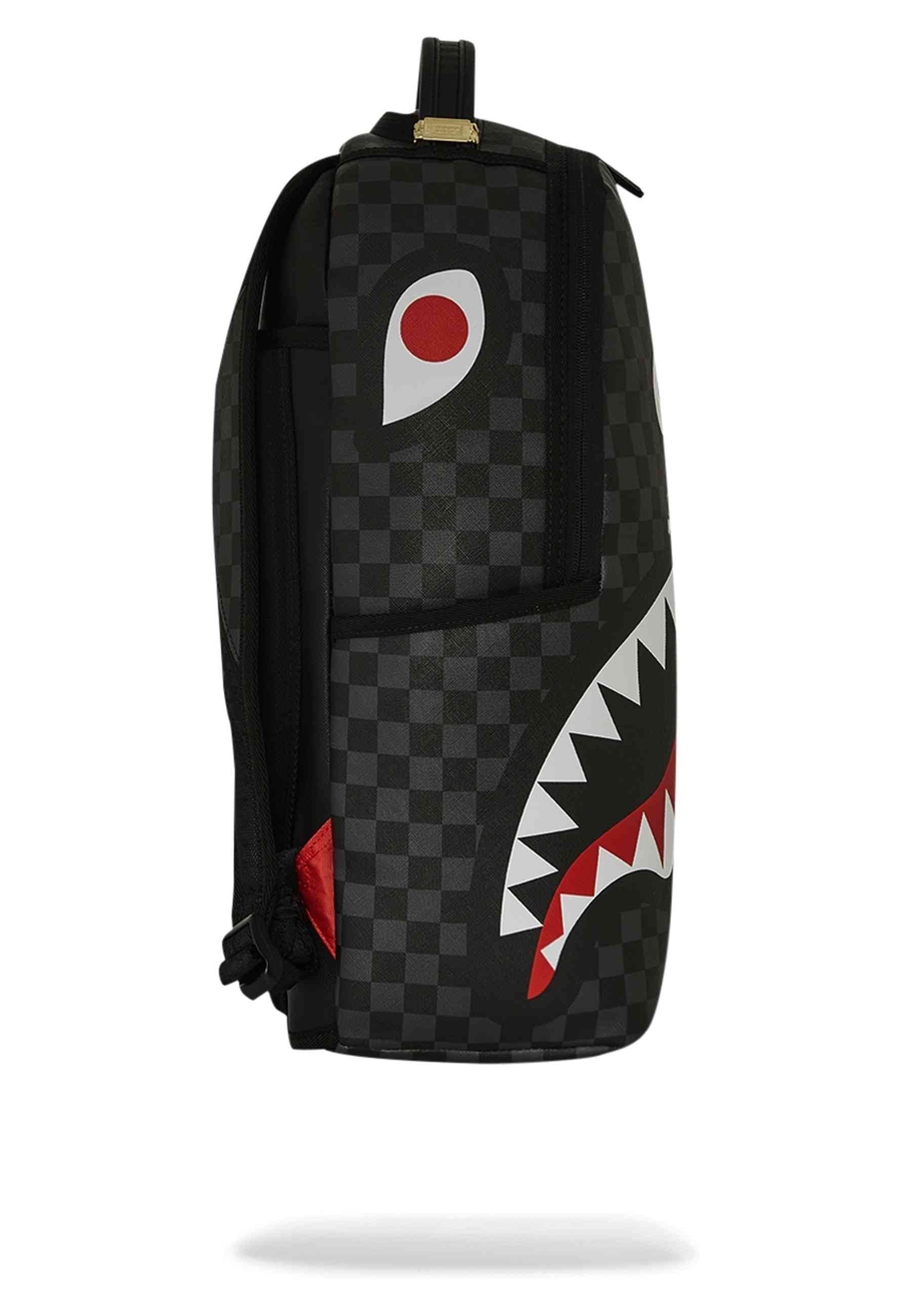 MOCHILA SPRAYGROUND NEGRA SNOOPY TOP SHARK MONEY DLXSV