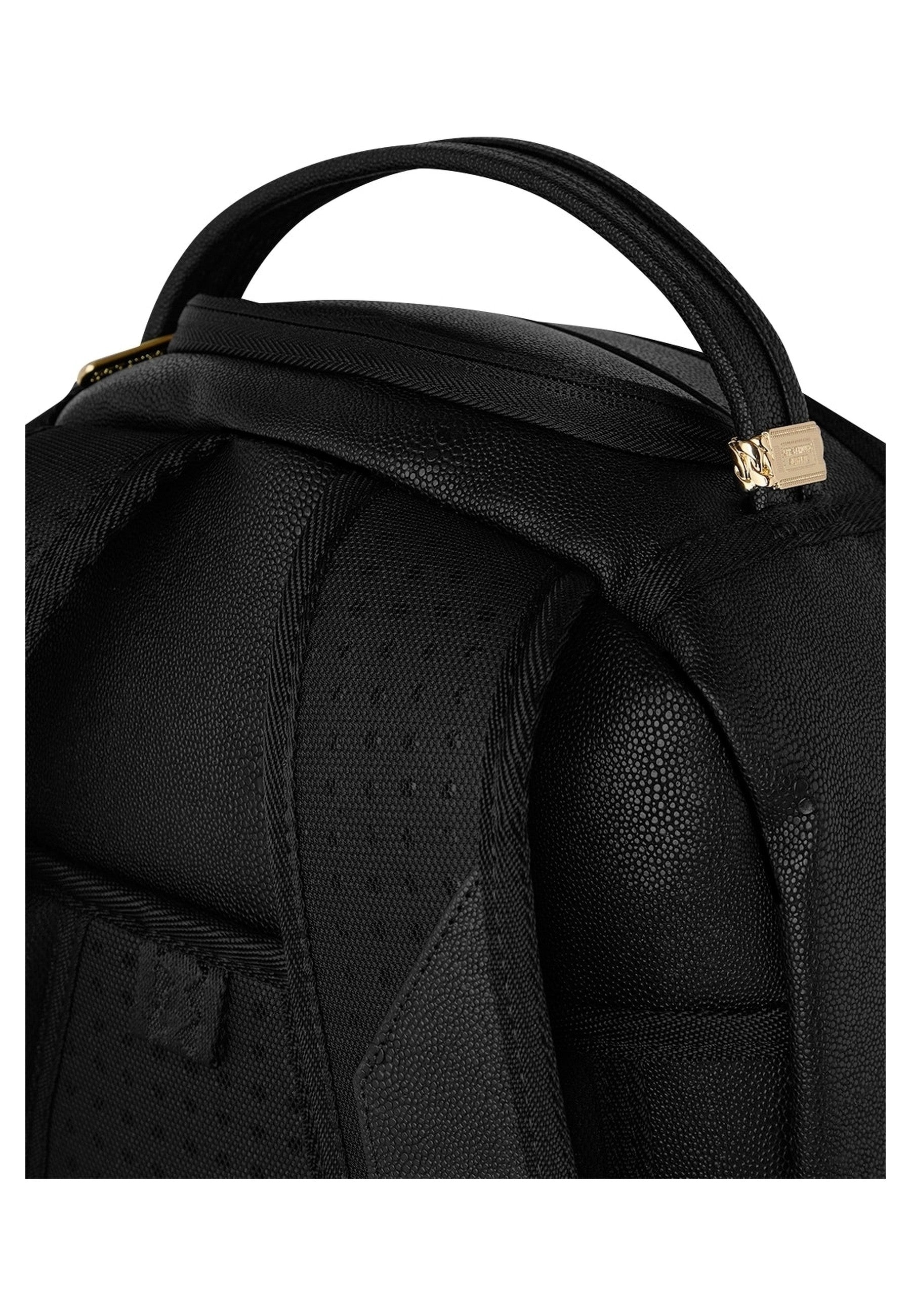MOCHILA SPRAYGROUND NEGRA THAT GOLD DRAP BACKPACK