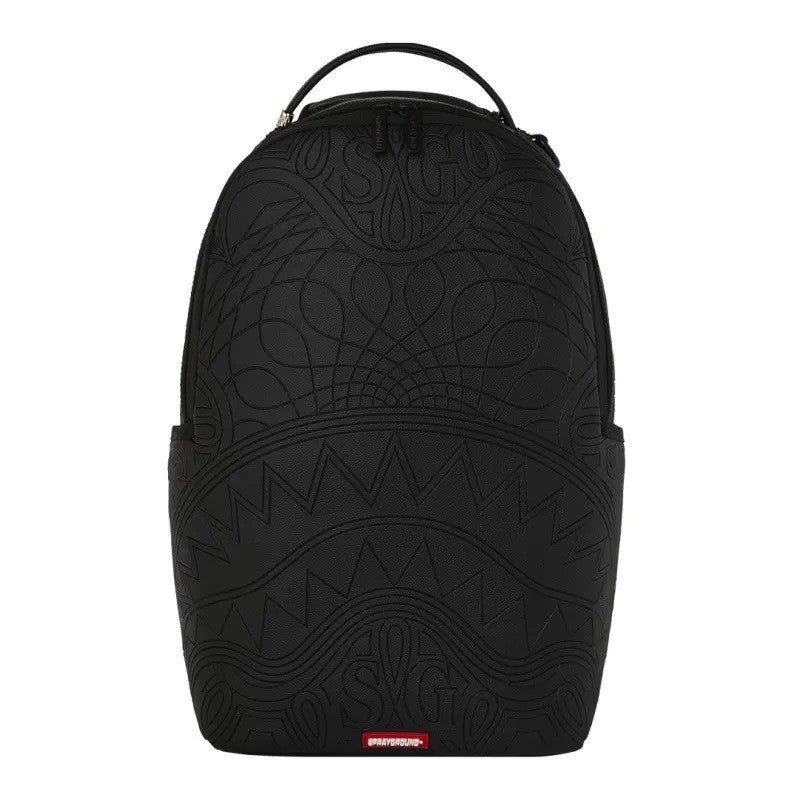 MOCHILA SPRAYGROUND NEGRA TONAL MONOGRAM EMBOSS SHARK BACKPACK