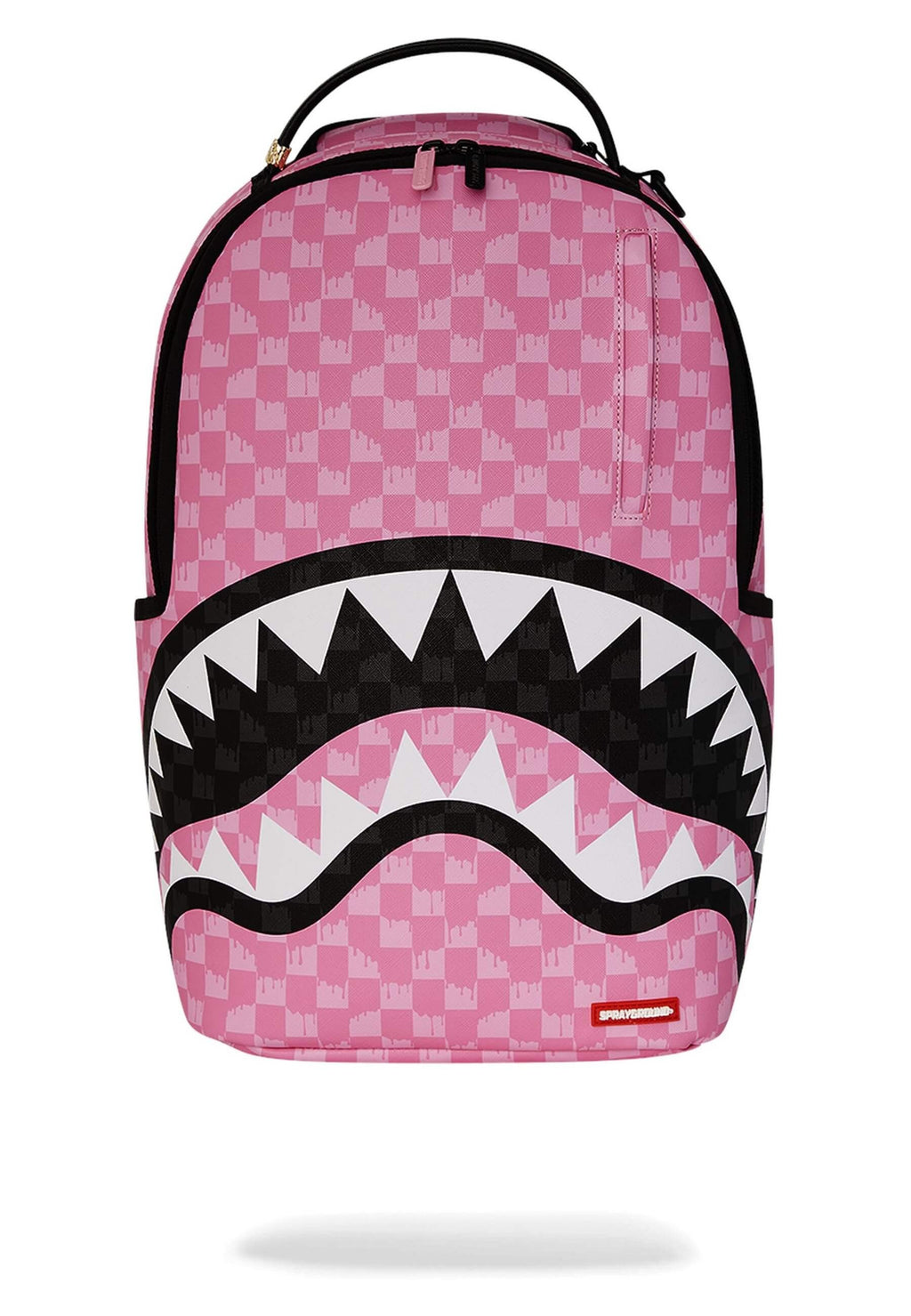 MOCHILA SPRAYGROUND ROSA PINK AND BLACK DRIP CHECK DLXSV BACKPACK
