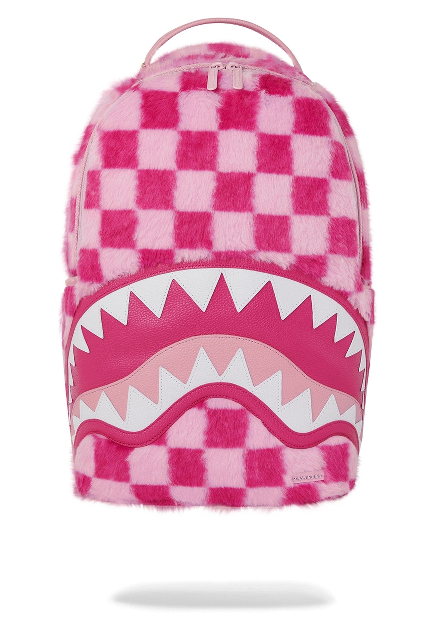MOCHILA SPRAYGROUND ROSA PINK FUR CHECK BACKPACK