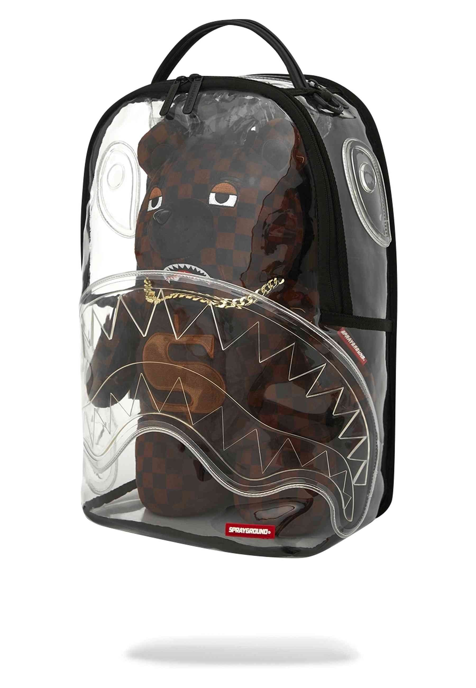 MOCHILA SPRAYGROUND TRANSPARENTE CLEAR BEAR DLX BACKPACK