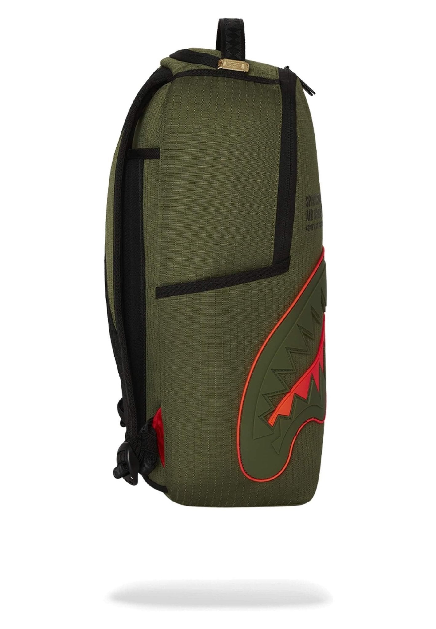 MOCHILA SPRAYGROUND VERD NYLON SHARK CENTRAL ARMY DLX - RIPSTOP BACKPACK - AREA ZERO