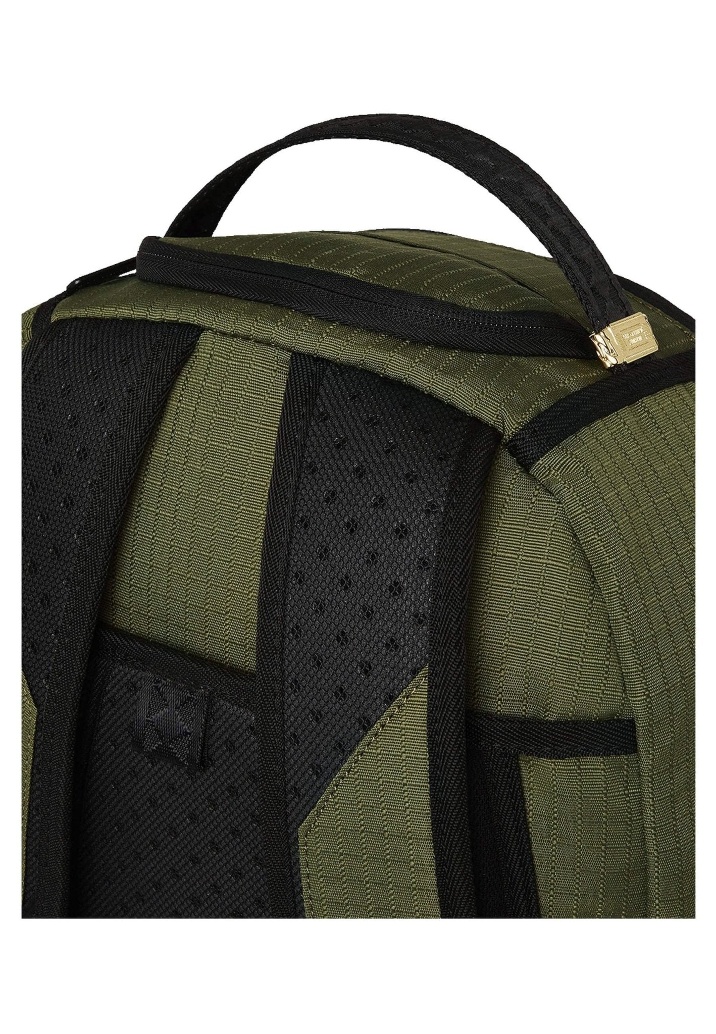 MOCHILA SPRAYGROUND VERD NYLON SHARK CENTRAL ARMY DLX - RIPSTOP BACKPACK - AREA ZERO