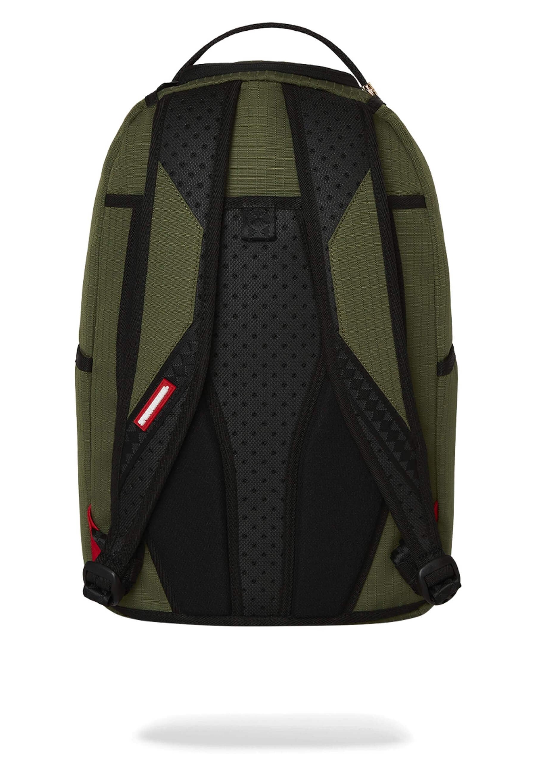 MOCHILA SPRAYGROUND VERD NYLON SHARK CENTRAL ARMY DLX-RIPSTOP BACKPACK