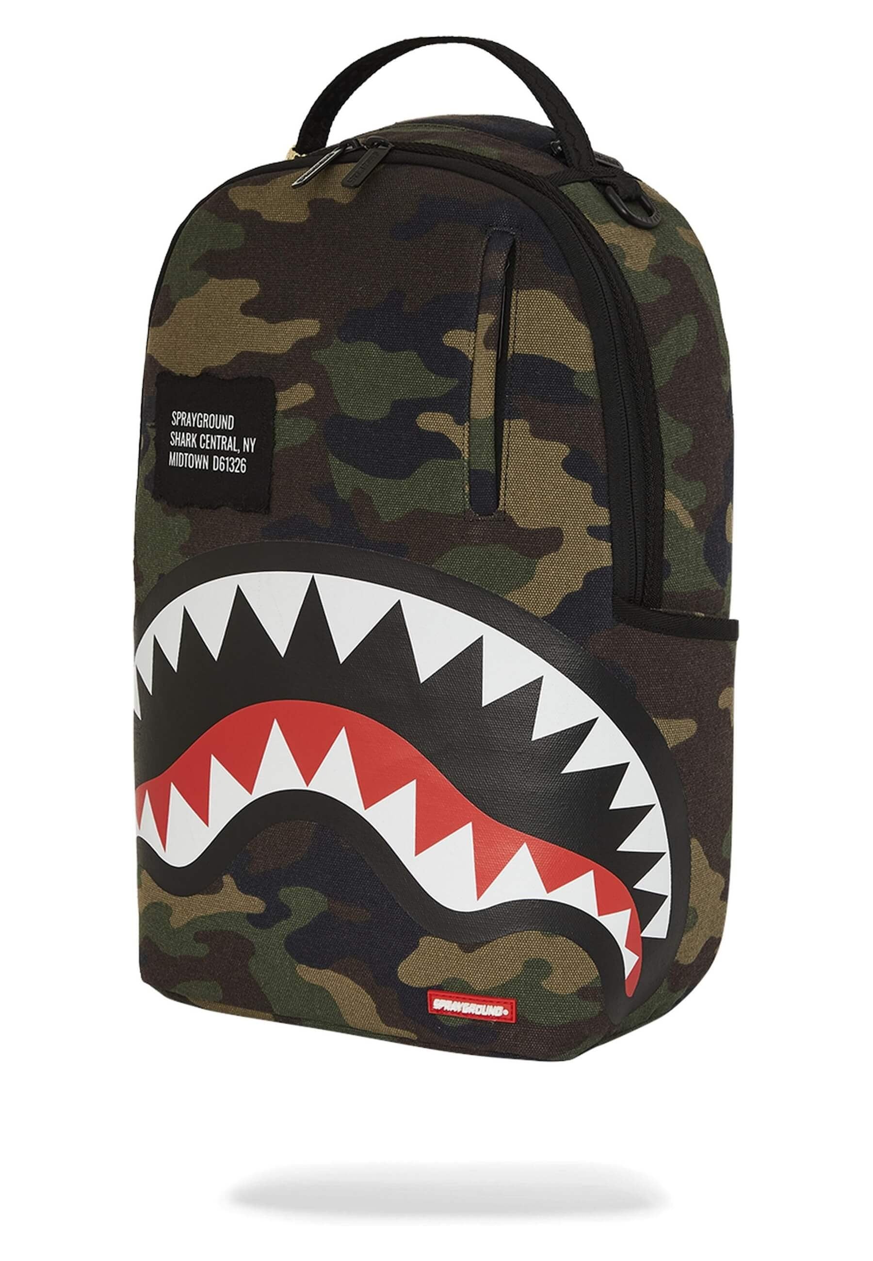 MOCHILA SPRAYGROUND VERDE SHARK CENTRAL CAMO DLXS BACKPACK
