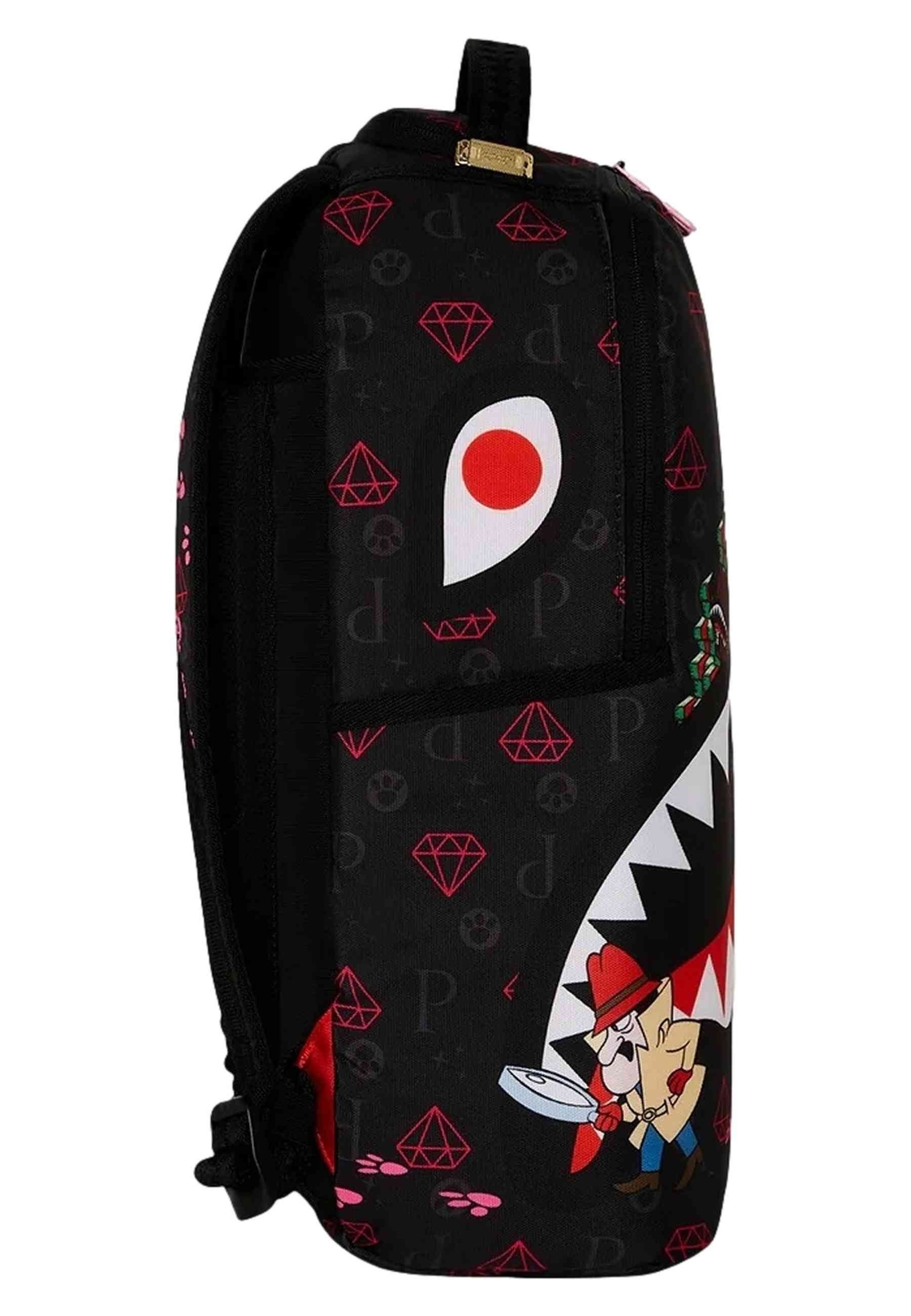 MOCHILA SPRAYGROUNS NEGRA PINK PANTHER PAW PRINTS DLXR BACKPACK