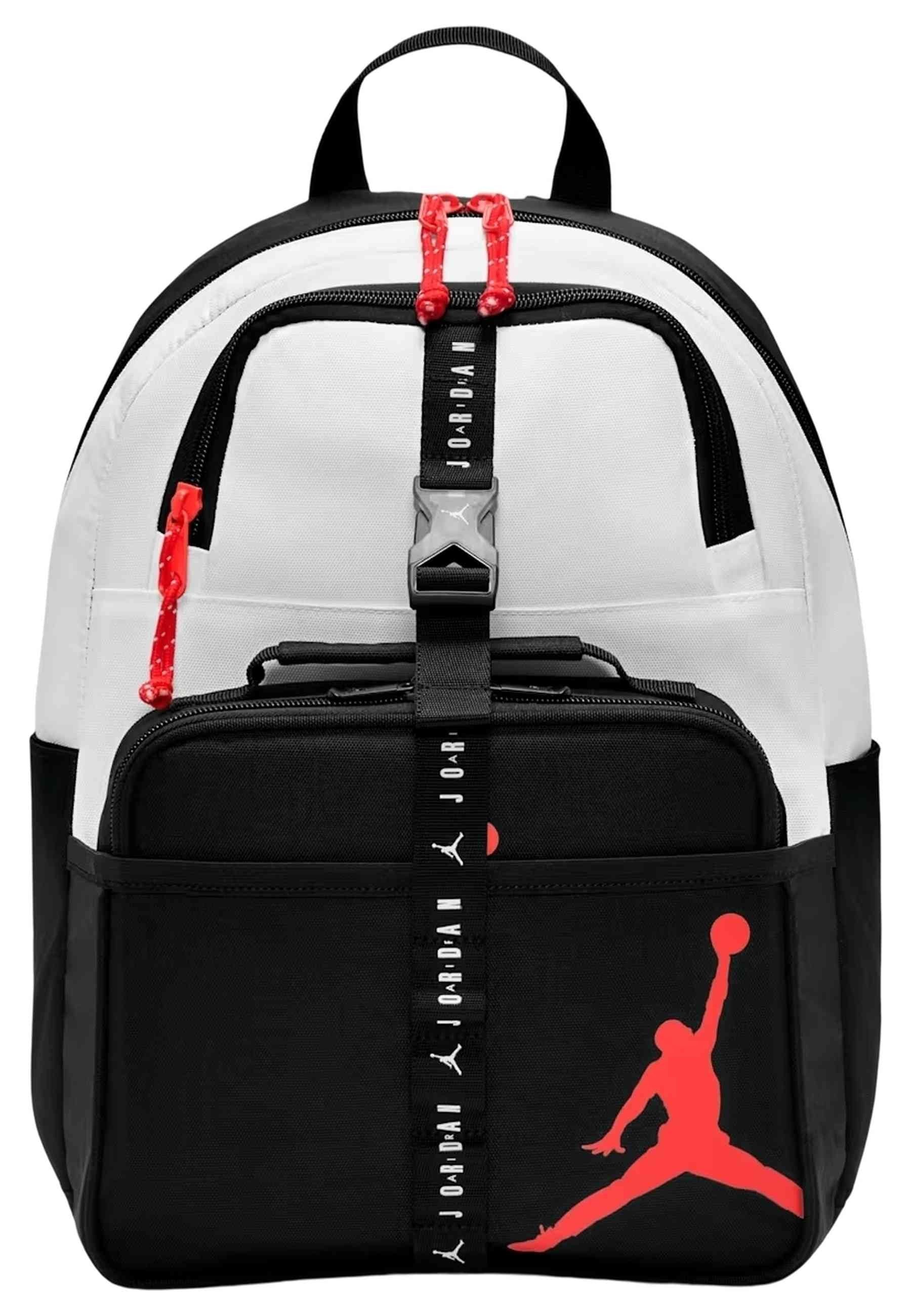 MOCHILA Y LUNCH JORDAN BLANCOS AIR JORDAN LUNCH BACKPACK