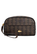 NECESER LACOSTE MONOGRAM THE BLEND TOILETRY MARRRON