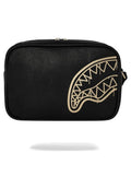 NECESER SPRAYGROUND NEGRO THAT GOLD DRAP TOILETRY BRICK