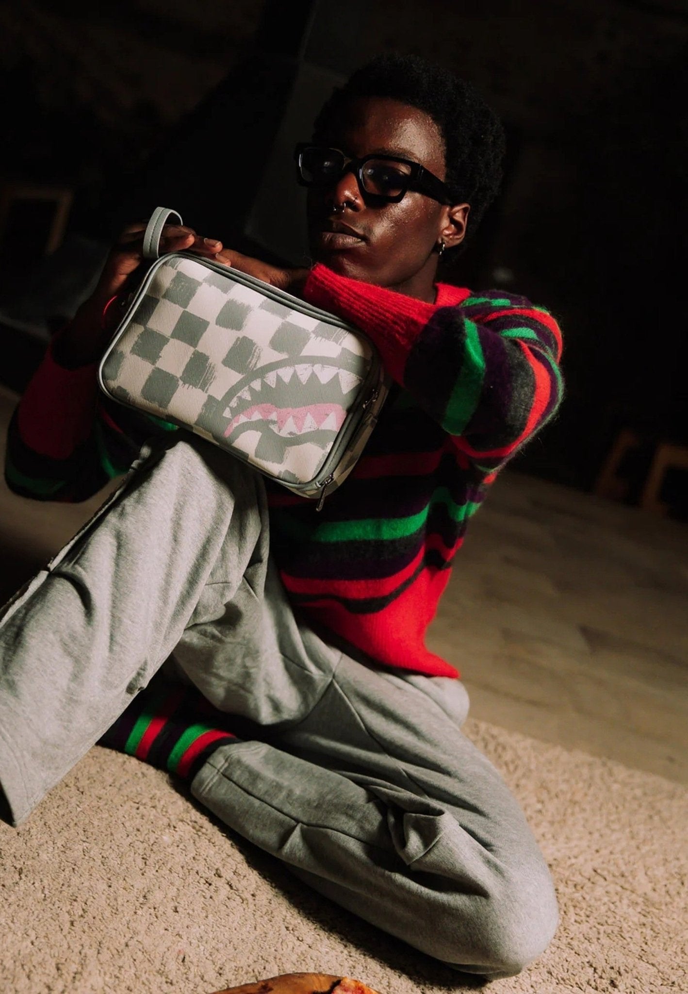 NECESER SPRAYGROUND BLANCAO VANQUISH CREAM TOILETRY BAG - AREA ZERO