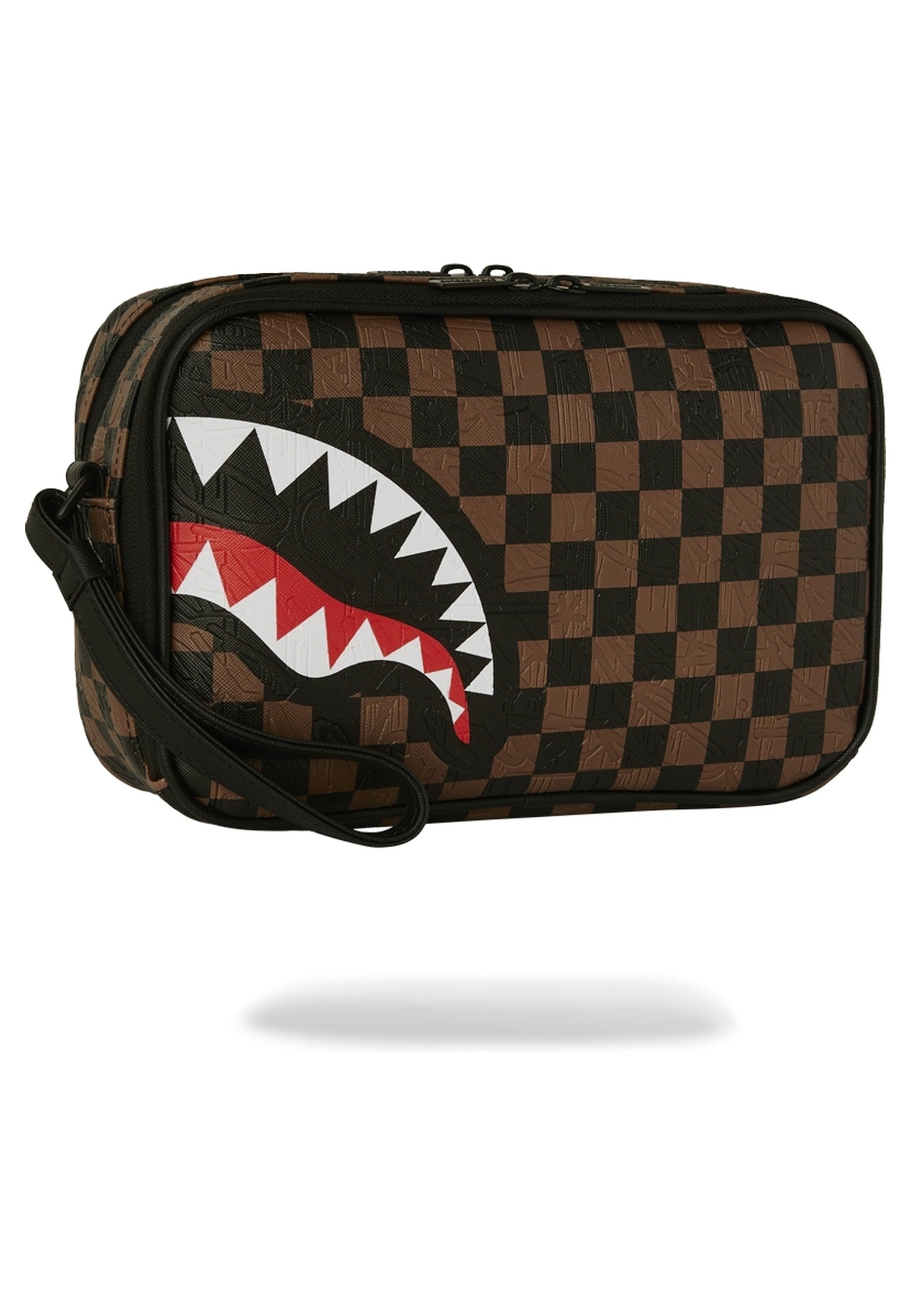 NECESER SPRAYGROUND MARRON CHACK 2 EMBOSS TOILETRY BAG