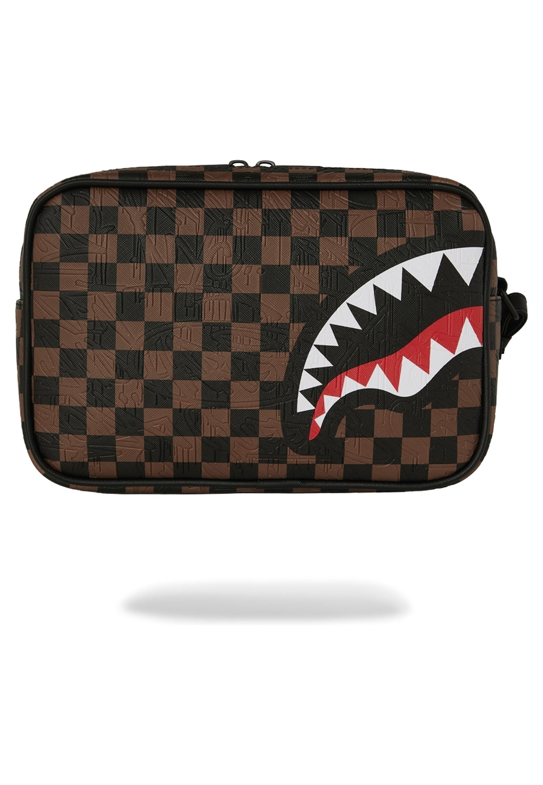 NECESER SPRAYGROUND MARRON CHACK 2 EMBOSS TOILETRY BAG