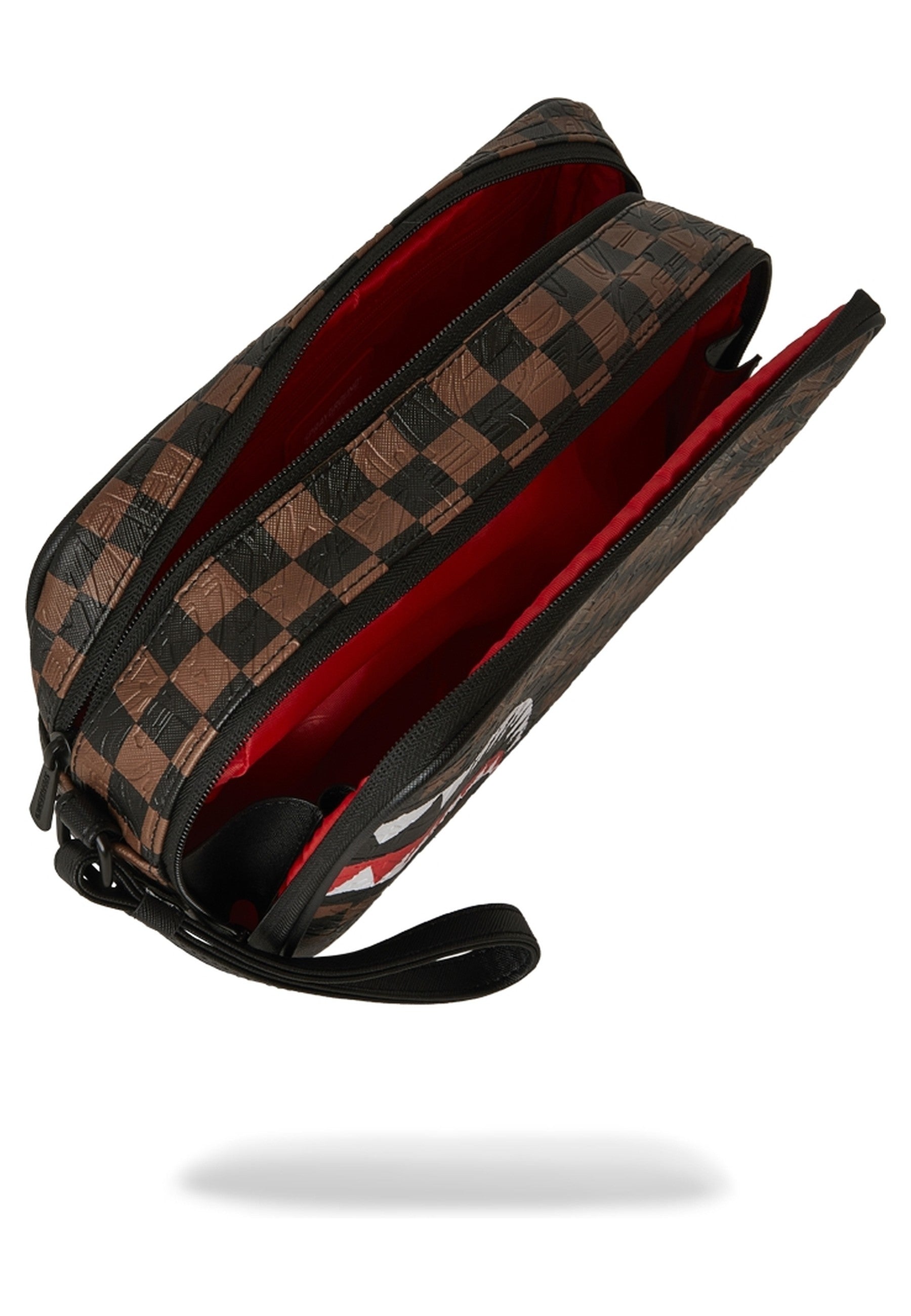 NECESER SPRAYGROUND MARRON CHACK 2 EMBOSS TOILETRY BAG
