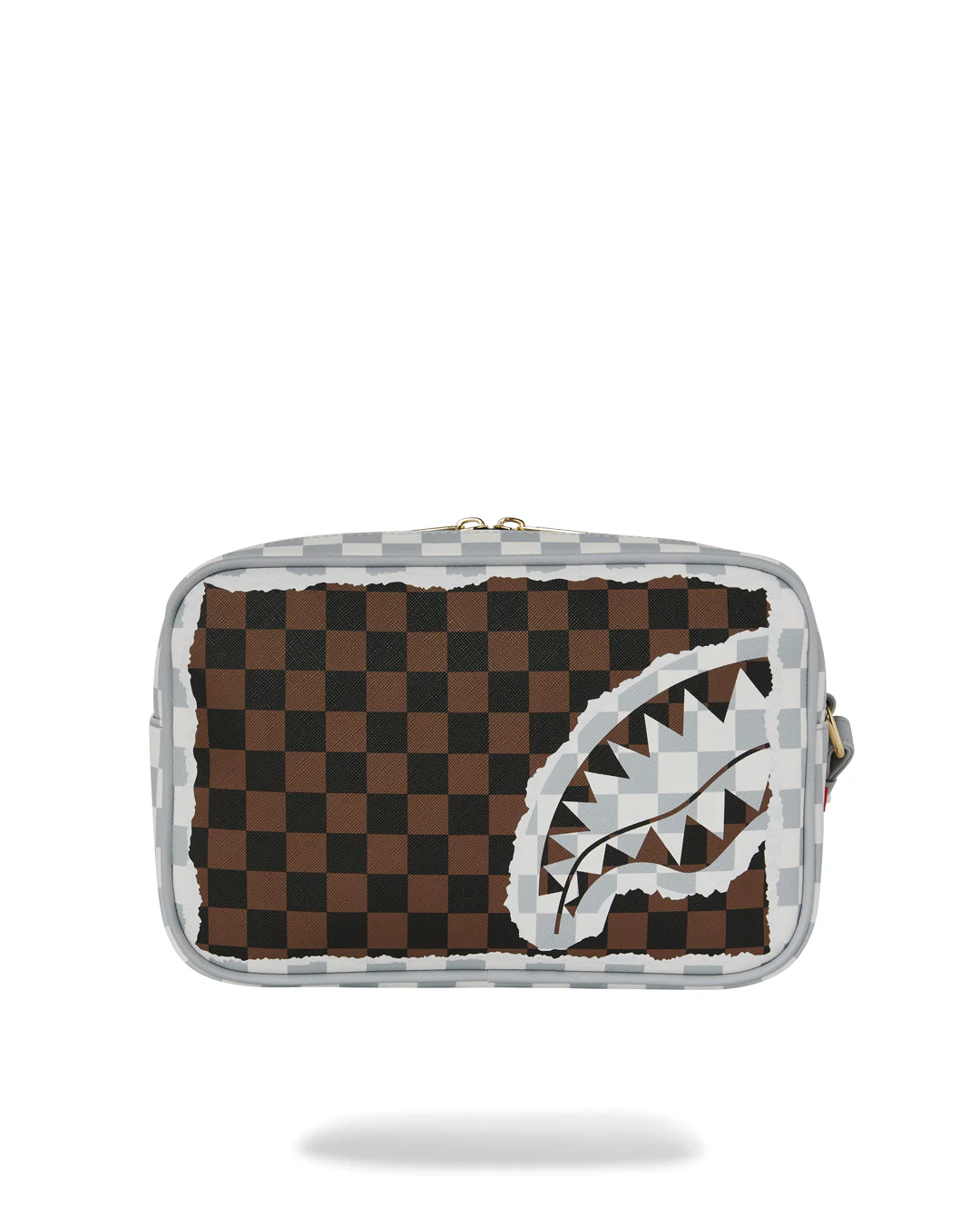 NECESER SPRAYGROUND MARRON CREAM BROWN TEAR CHACK TOILETRY BAG