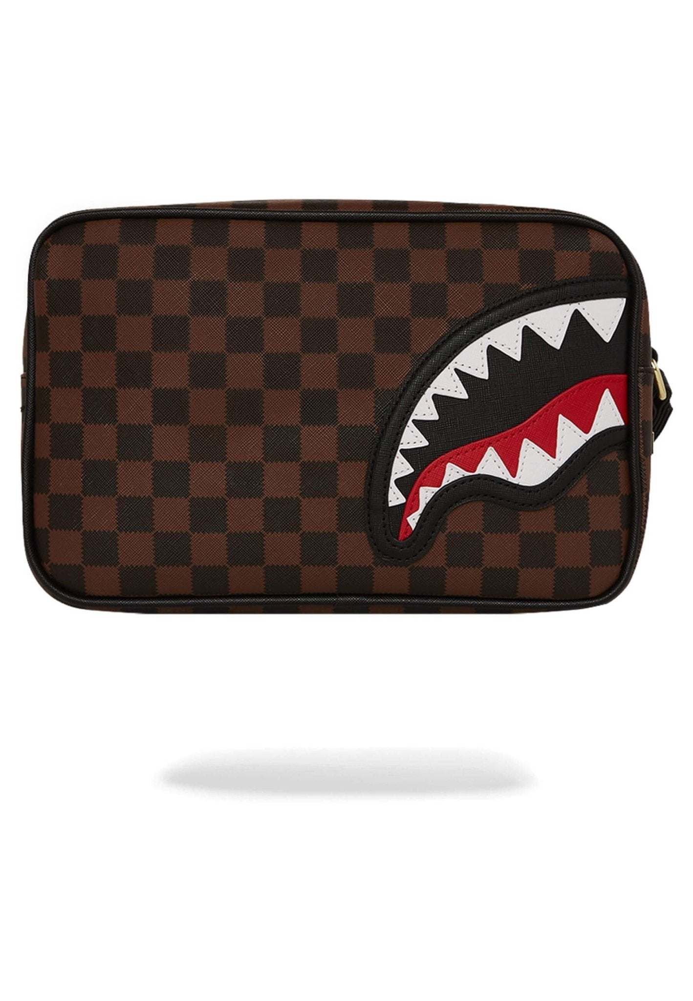 NECESER SPRAYGROUND MARRON SAWTOOTH SHARKS IN PARIS TOILETRY BRICK - AREA ZERO