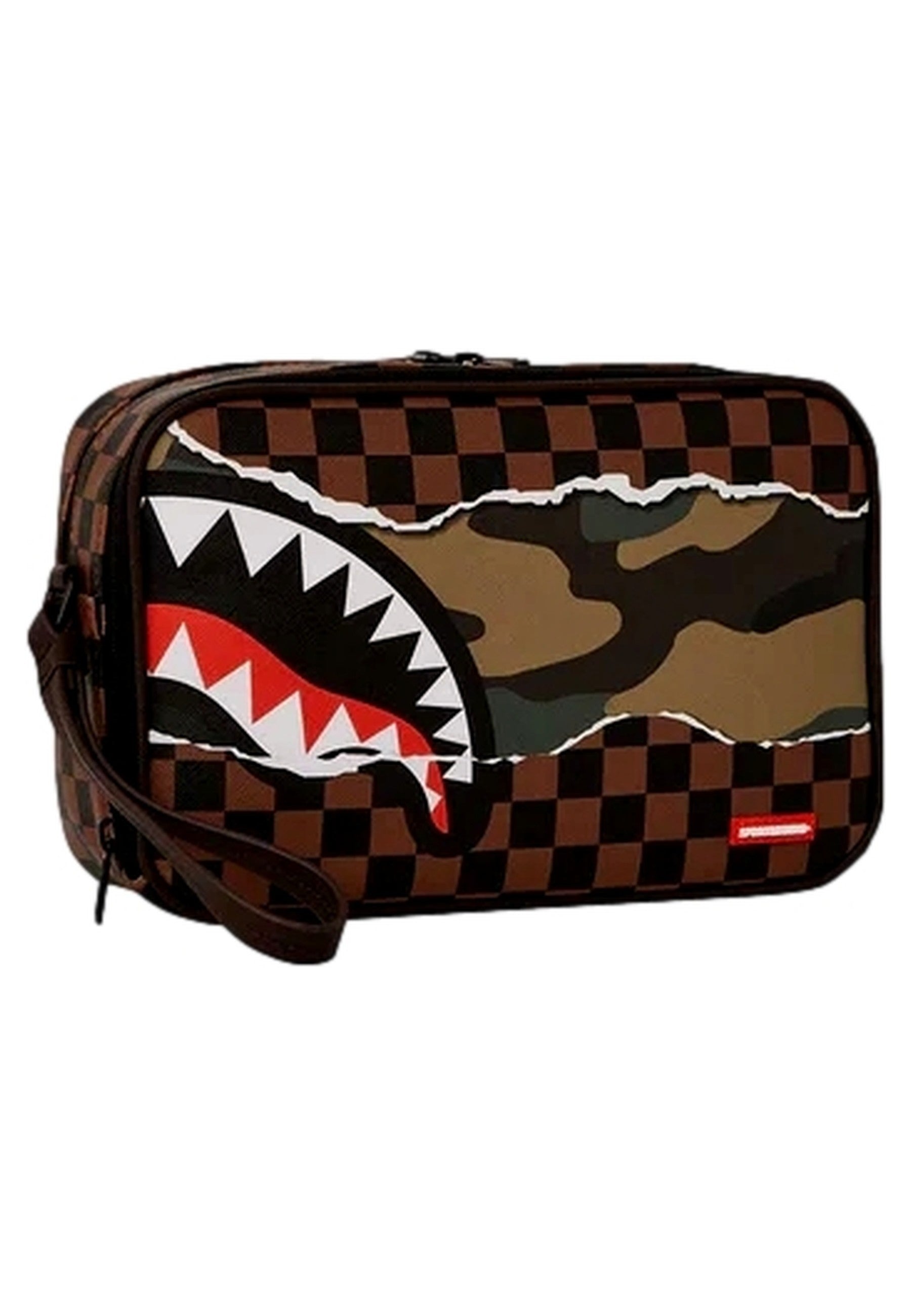 NECESER SPRAYGROUND MARRON TEAR IT UP CAMO TOILETRY