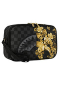NECESER SPRAYGROUND NEGRO GOLD FLORAL REMIX TOILETRY BRICK