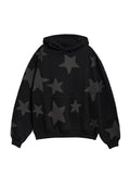 SUDADERA NEGRA/NEGRA FALLING STARS HOODIE