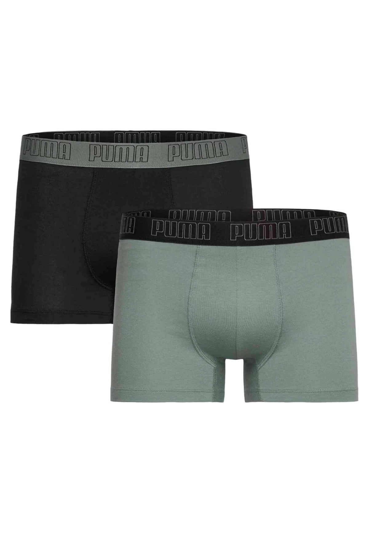 BIPACK BOXERS PUMA GRIS/NEGRO EMERALD ICE EVERYDAY TRUNKS
