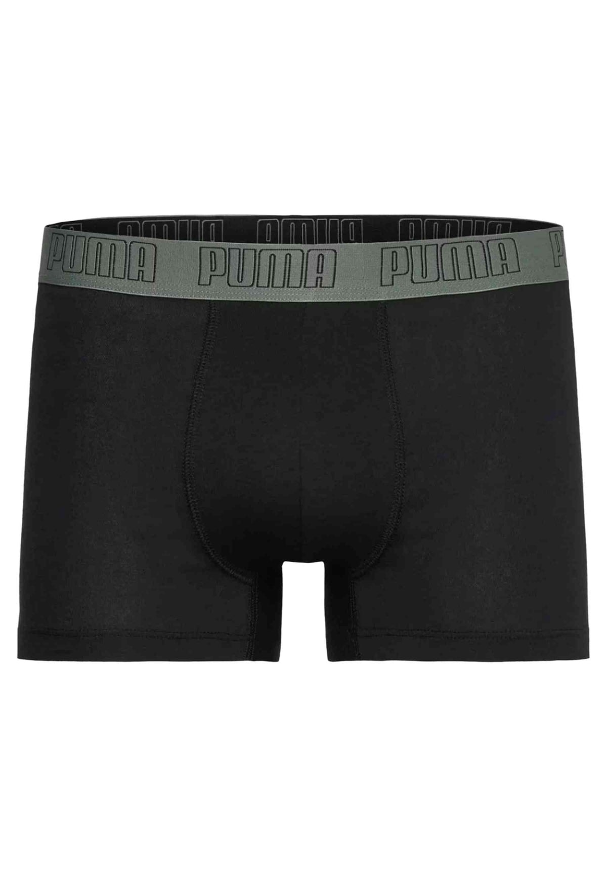 BIPACK BOXERS PUMA GRIS/NEGRO EMERALD ICE EVERYDAY TRUNKS