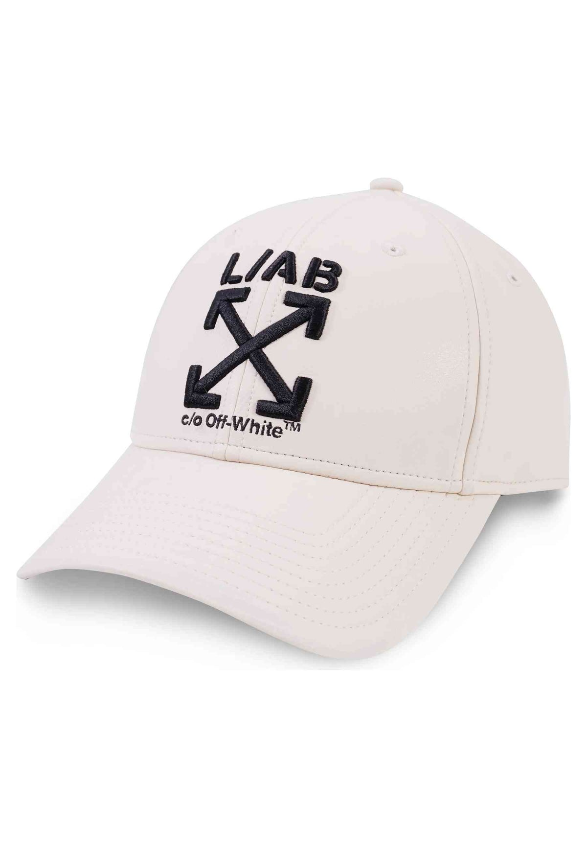 GORRA L/AB c/o Off-White BLANCA CLAMP ARROWS CURVED BRIM PU LEATHER CAP