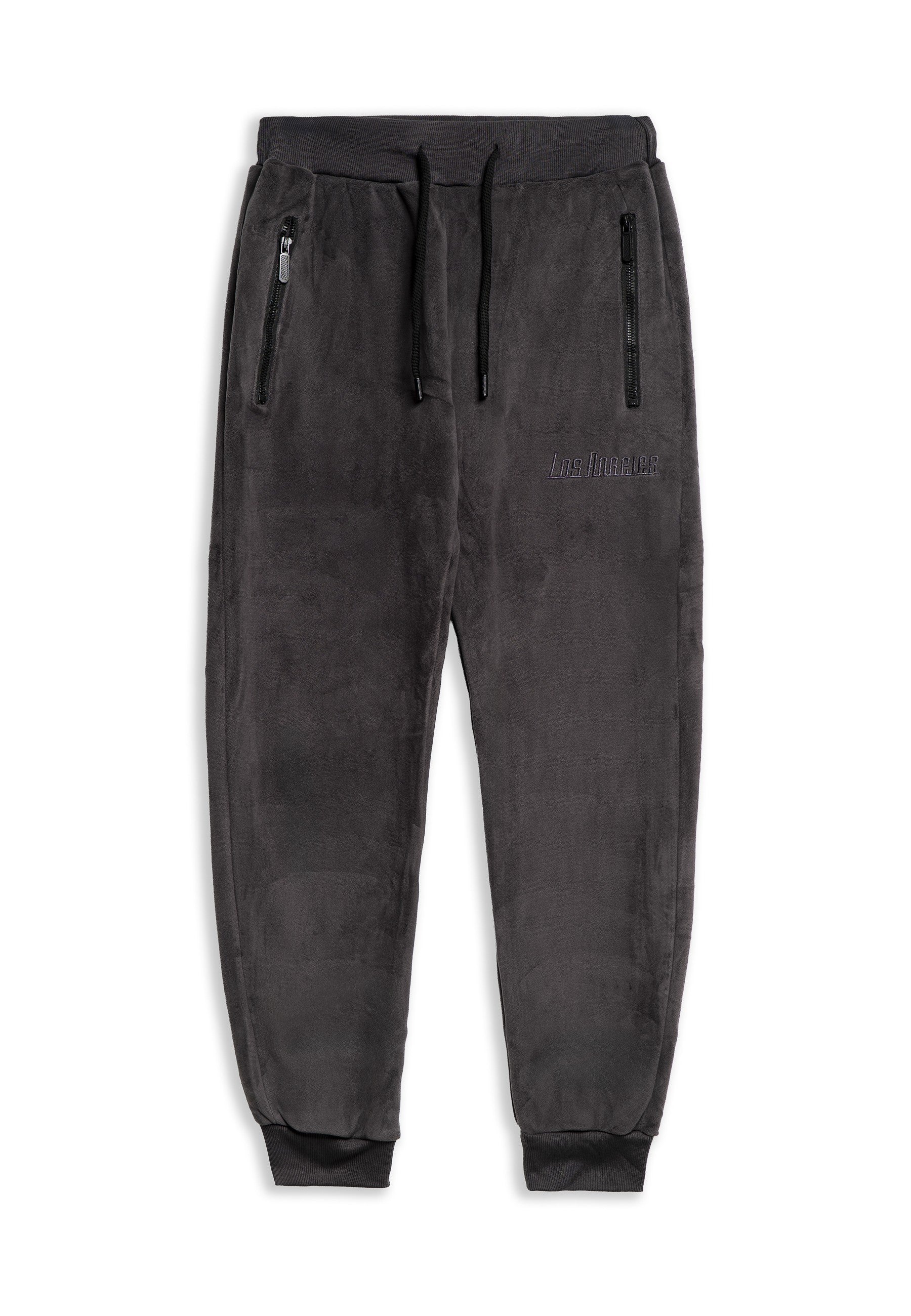 PANTALON ANTRACITA LOS ANGELES VELOUR JOGGER PANT