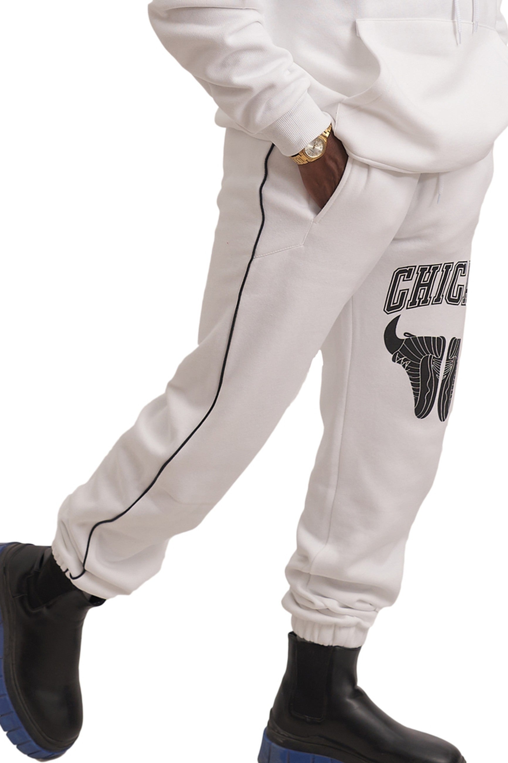 PANTALON AREA ZERO CHICAGO BLANCO BIG FACE SNEAKER PANT