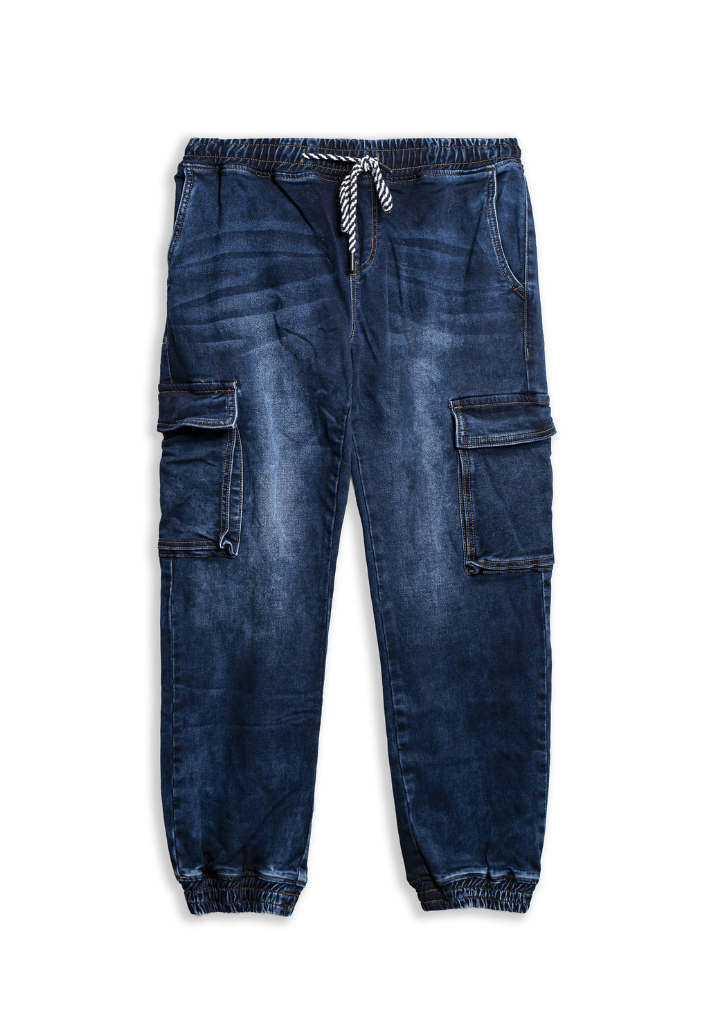 PANTALON AREA ZERO MOJADO GASTADO SIDE POCKETS ELASTIC WAIST