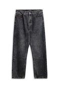 PANTALON AREA ZERO NEGRO GASTADO WIDE LEG PANT