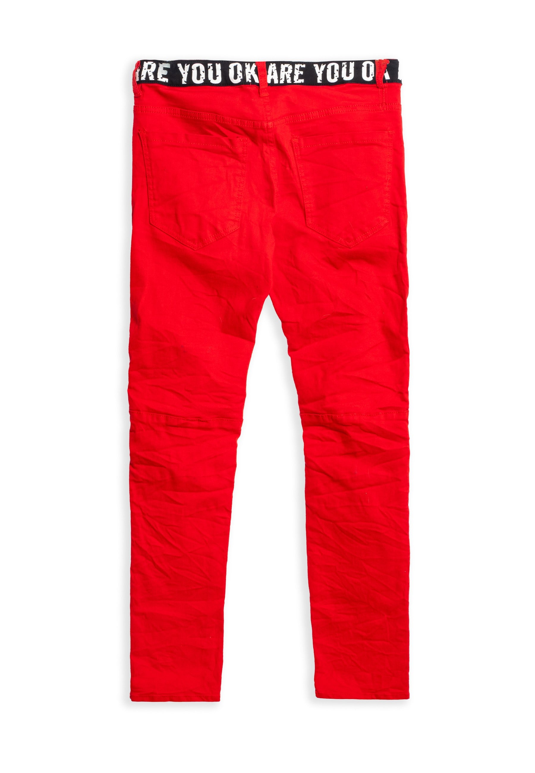 VAQUERO AREA ZERO ROJO BAPCNN ARE YOU WAISTBAND PANT