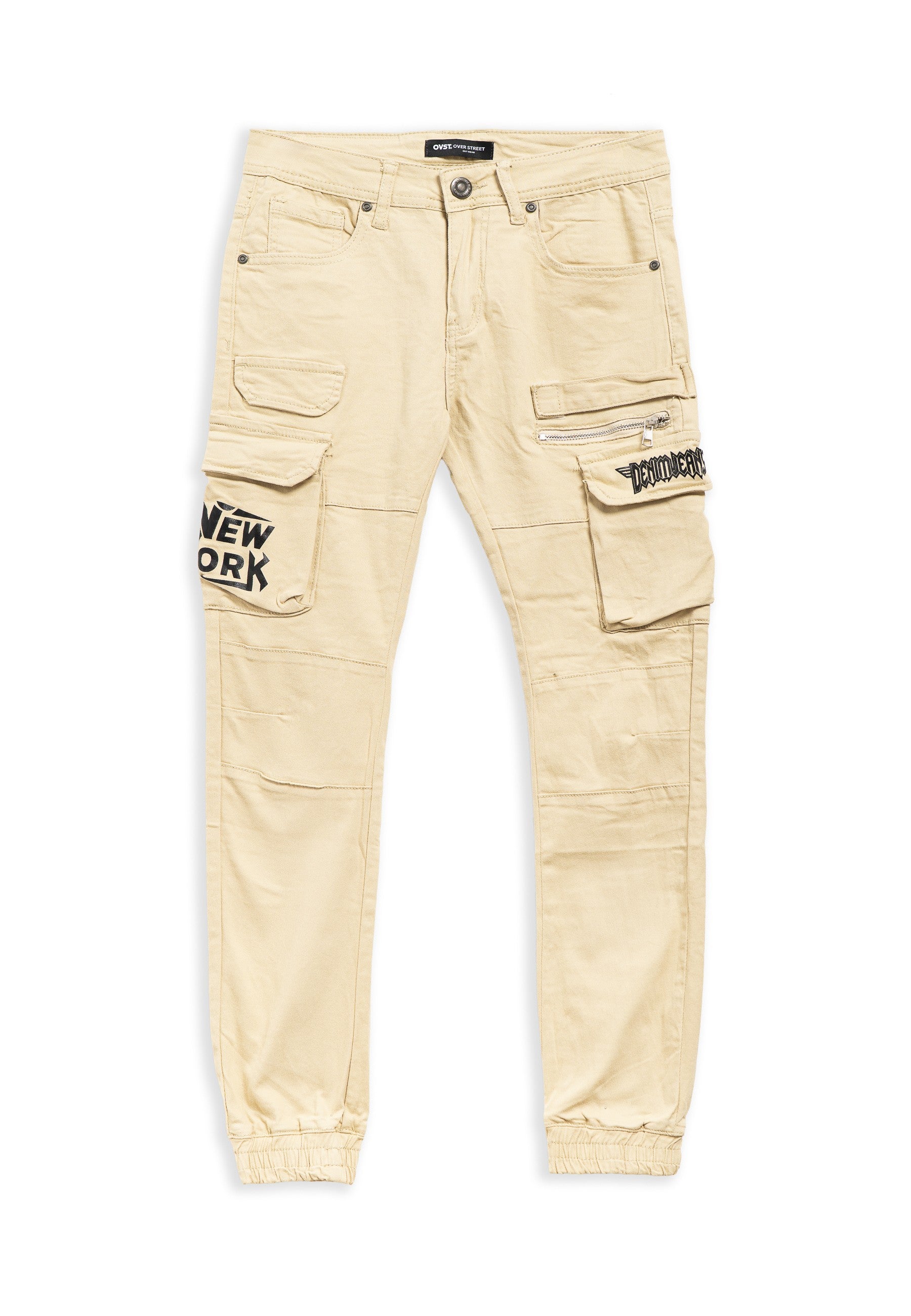 PANTALON BEIGE DENIM WEAR SIDE POCKETS PANT