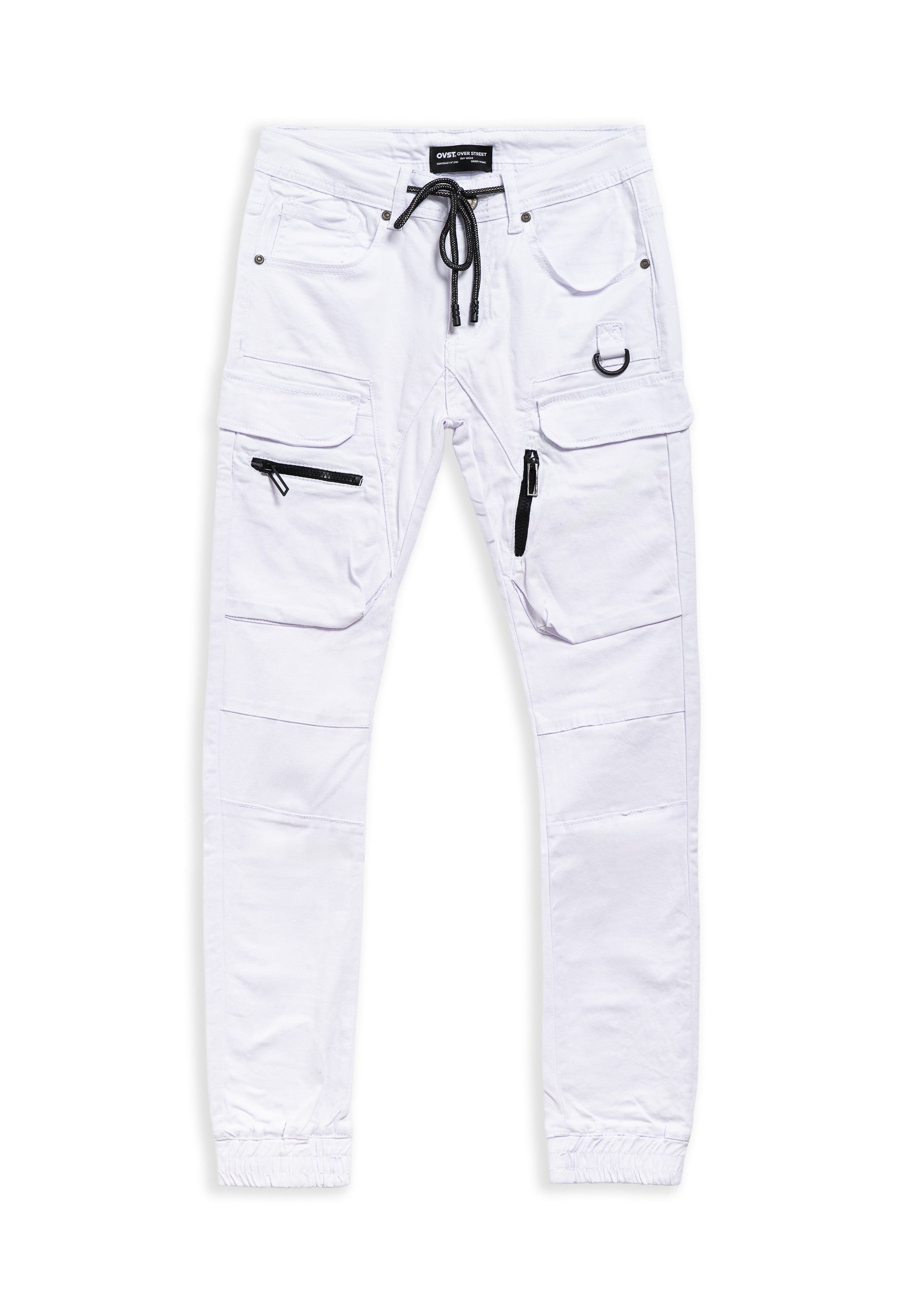 PANTALON BLANCO DOUBLE ZIPPED POCKETS PANT
