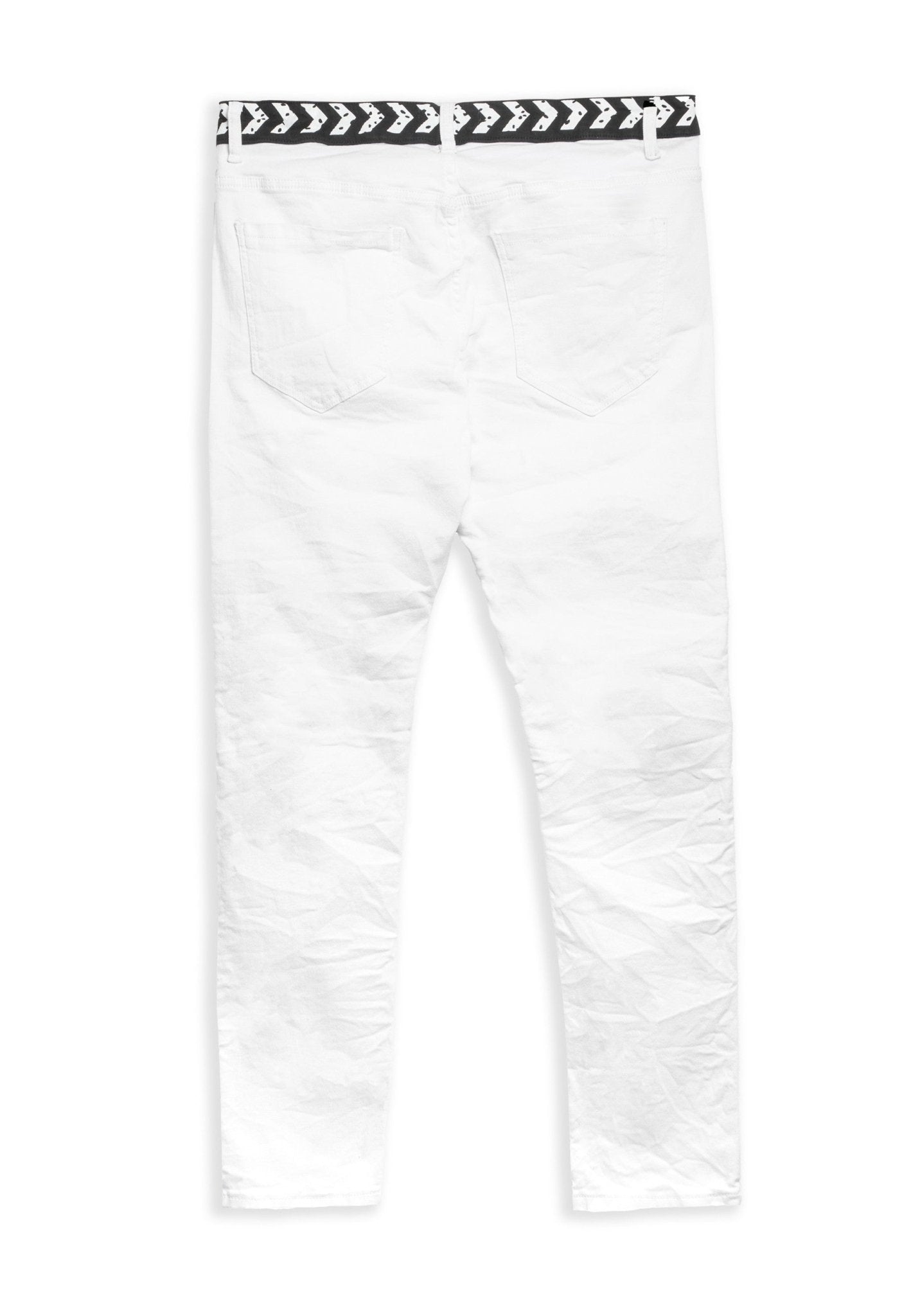 PANTALON BLANCO WZAYE ARE YOU OK WAISTBAND - AREA ZERO