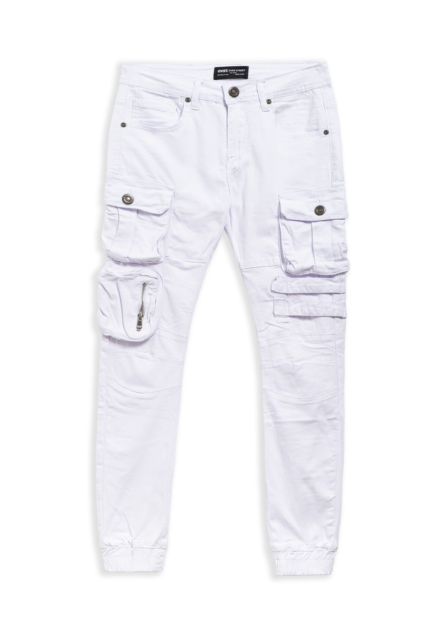 PANTALON BLANCO ZIPPED SIDE POCKETS PANT