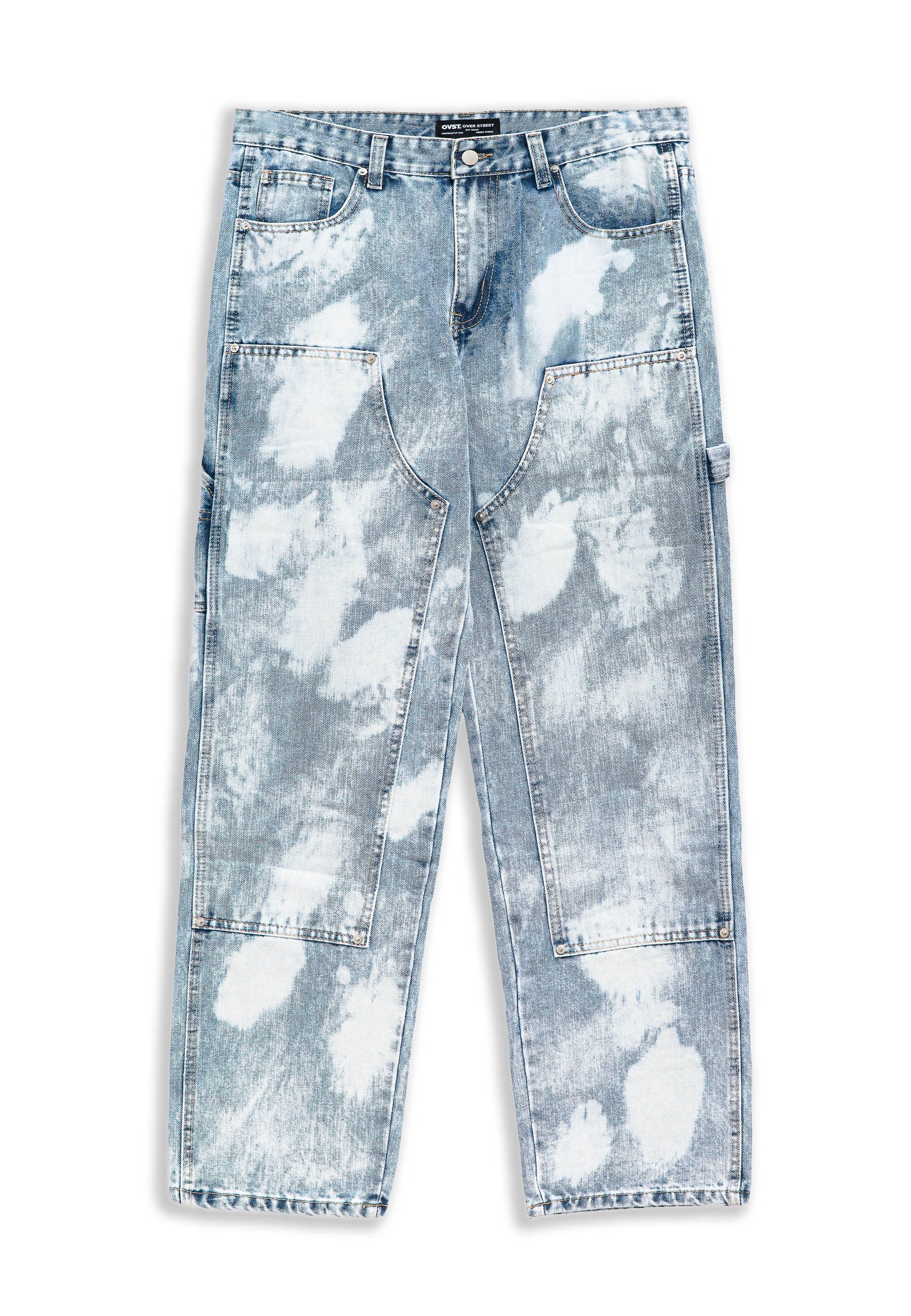 PANTALON BLEACH FRONT PIECES WIDE LEG PANT