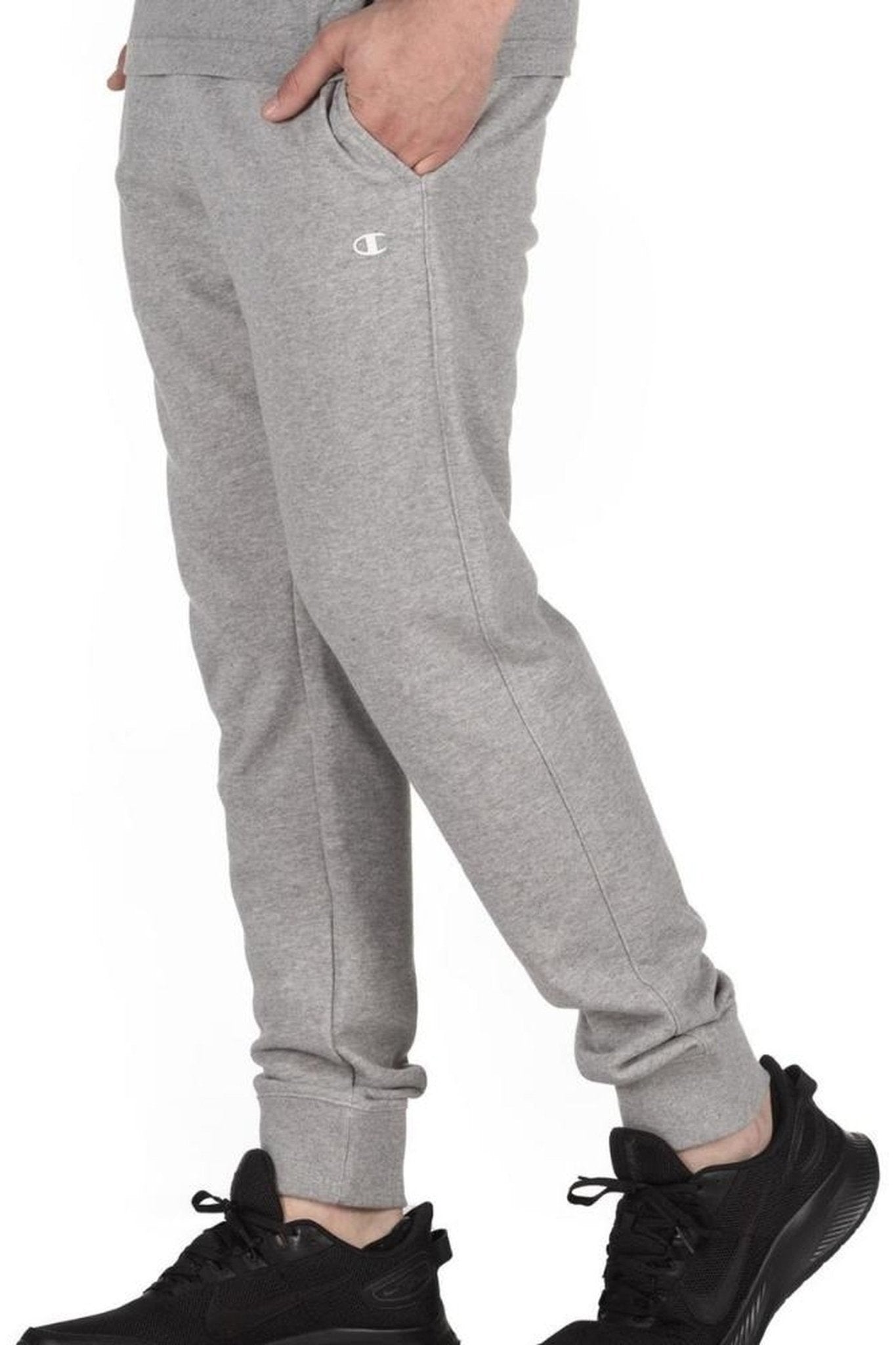 PANTALON CHAMPION JUNIOR GRIS SMALLEST LOGO - AREA ZERO